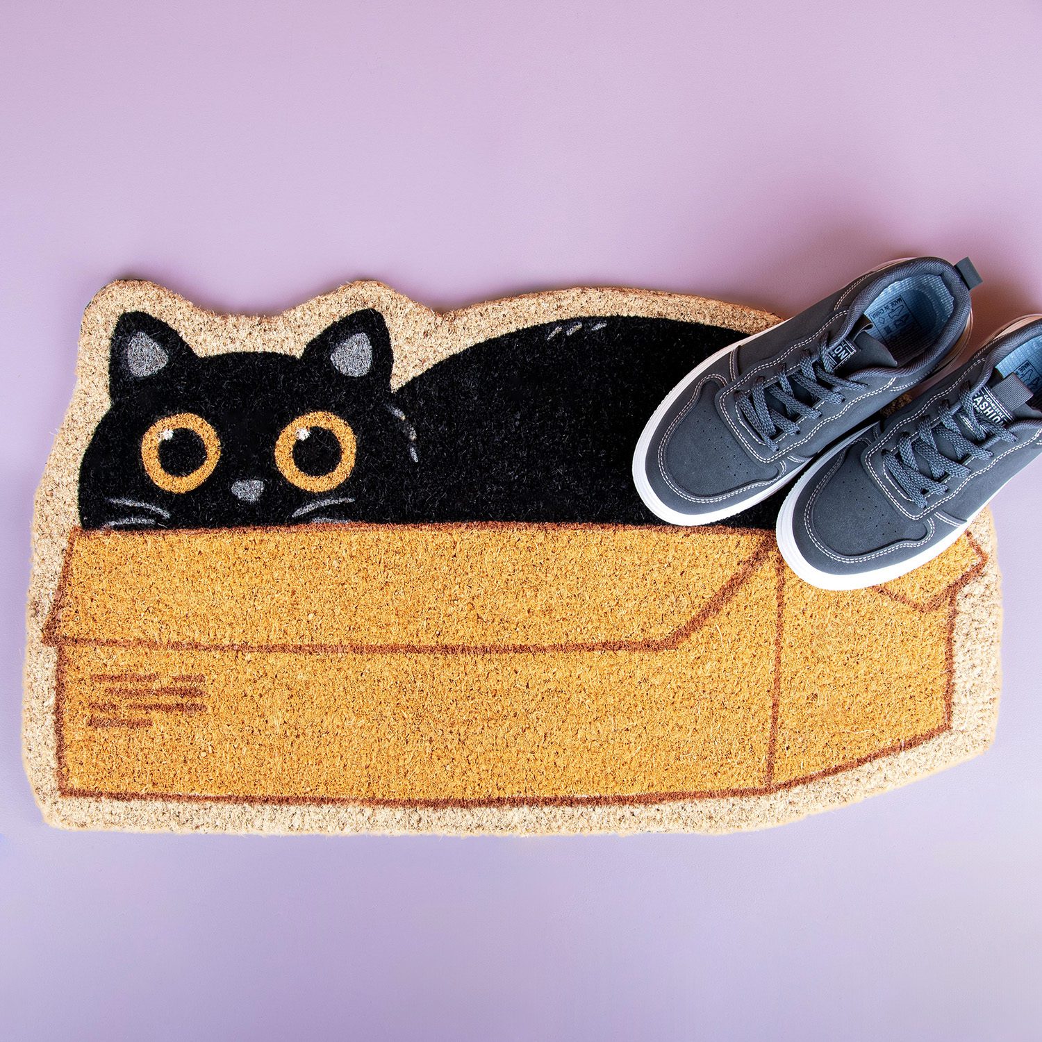 Katze in der Box Fußmatte