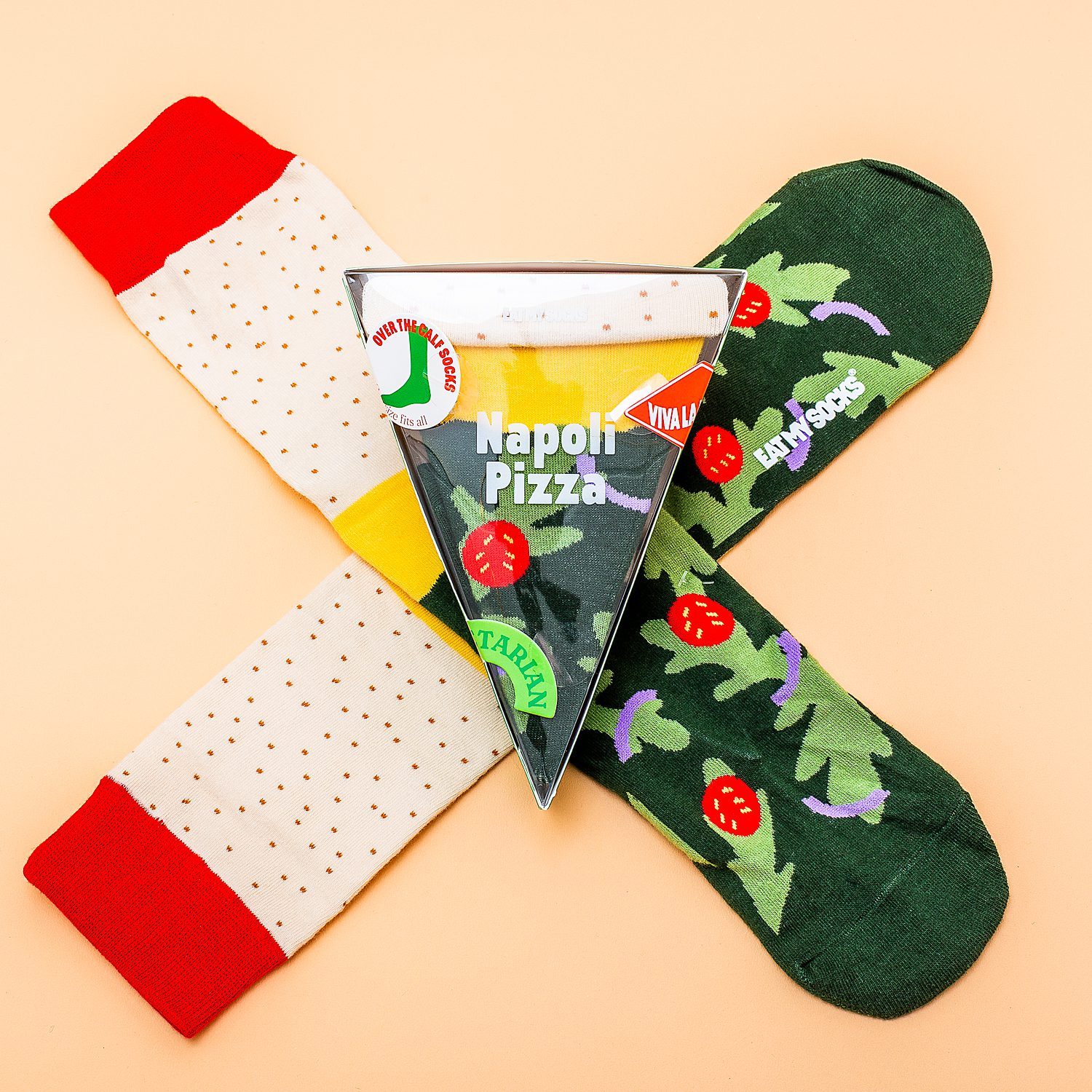 Vegane Pizzasocken