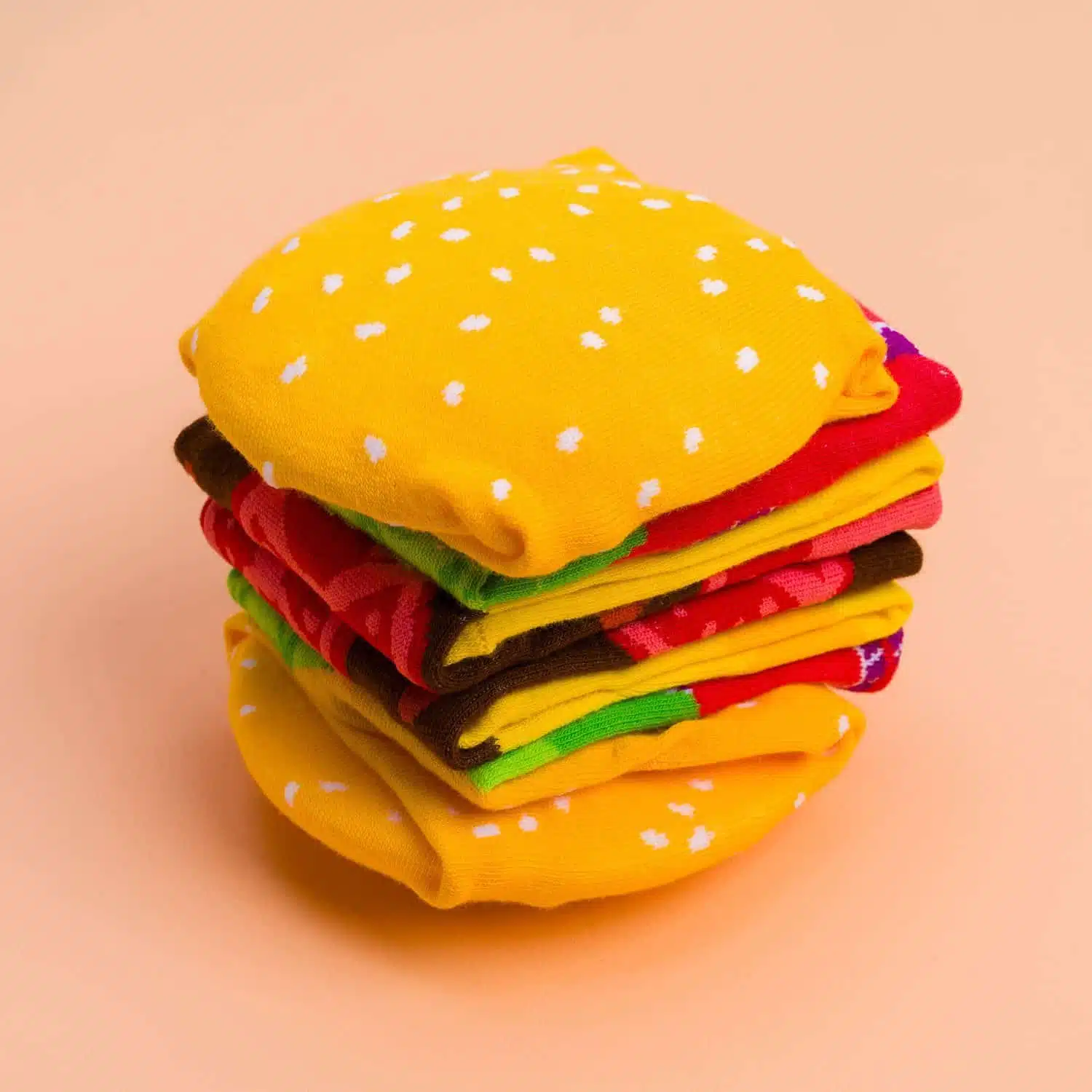 Hamburger-Socken im Karton (Set von 2)