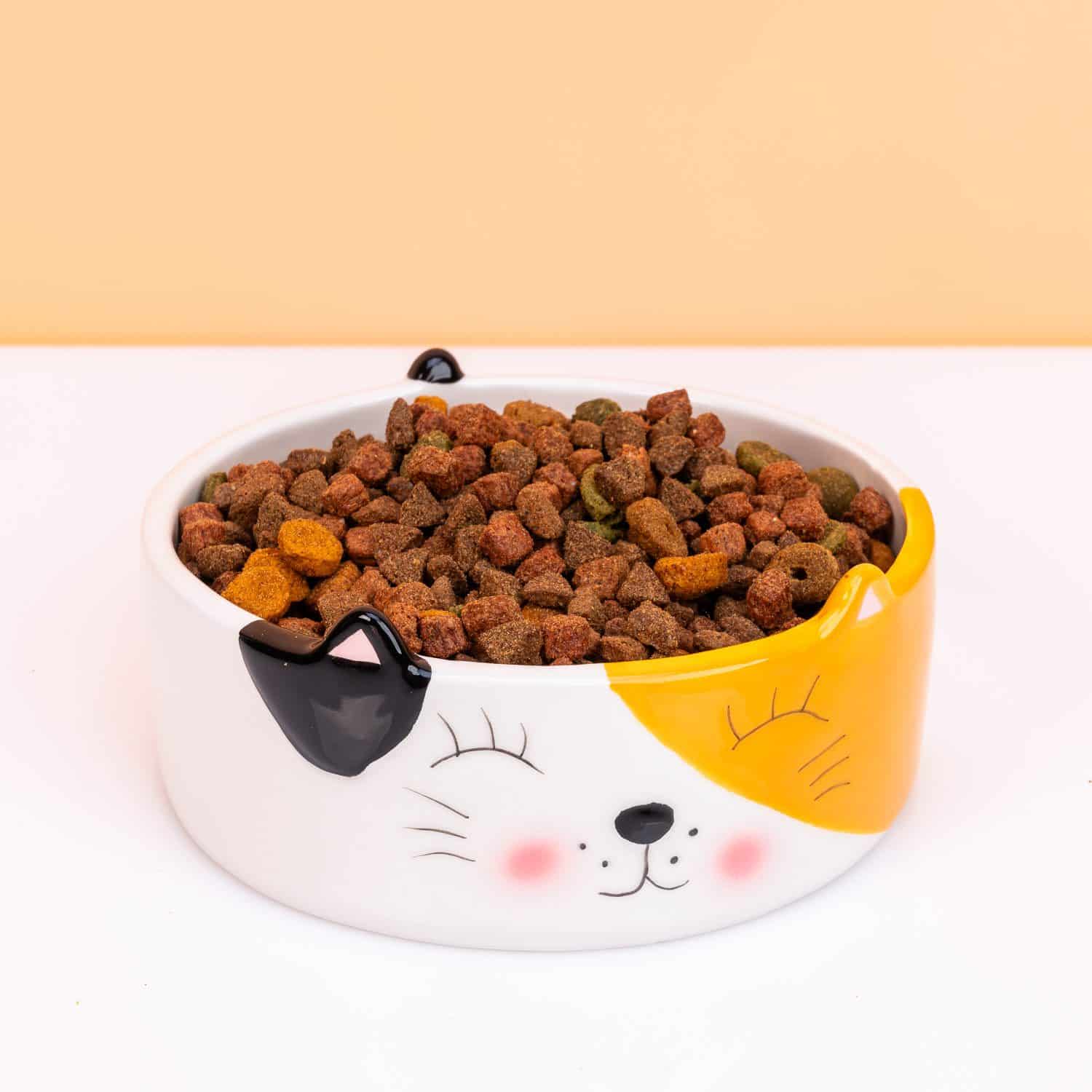 Katzen Futternapf mit Katzengesicht