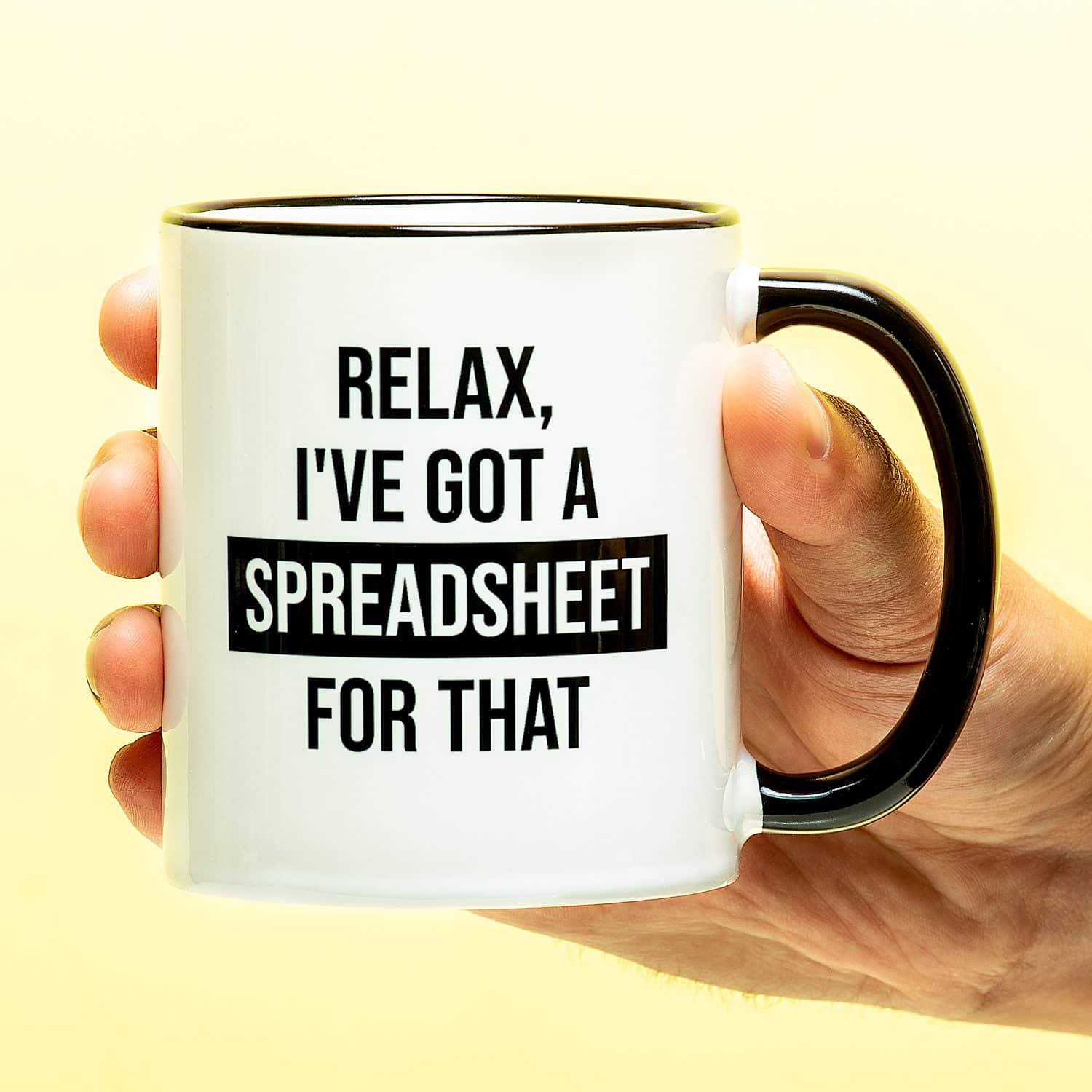 Tasse "I've got a spreadsheet for that"
