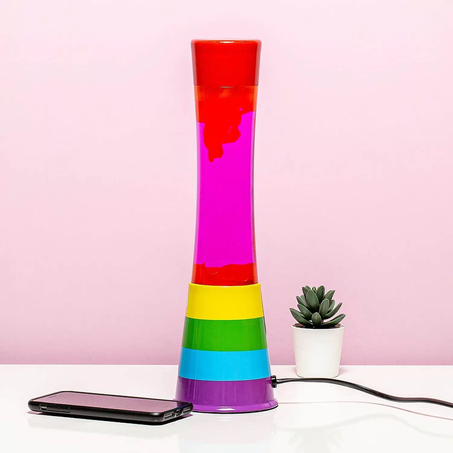 Regenbogen-Lavalampe