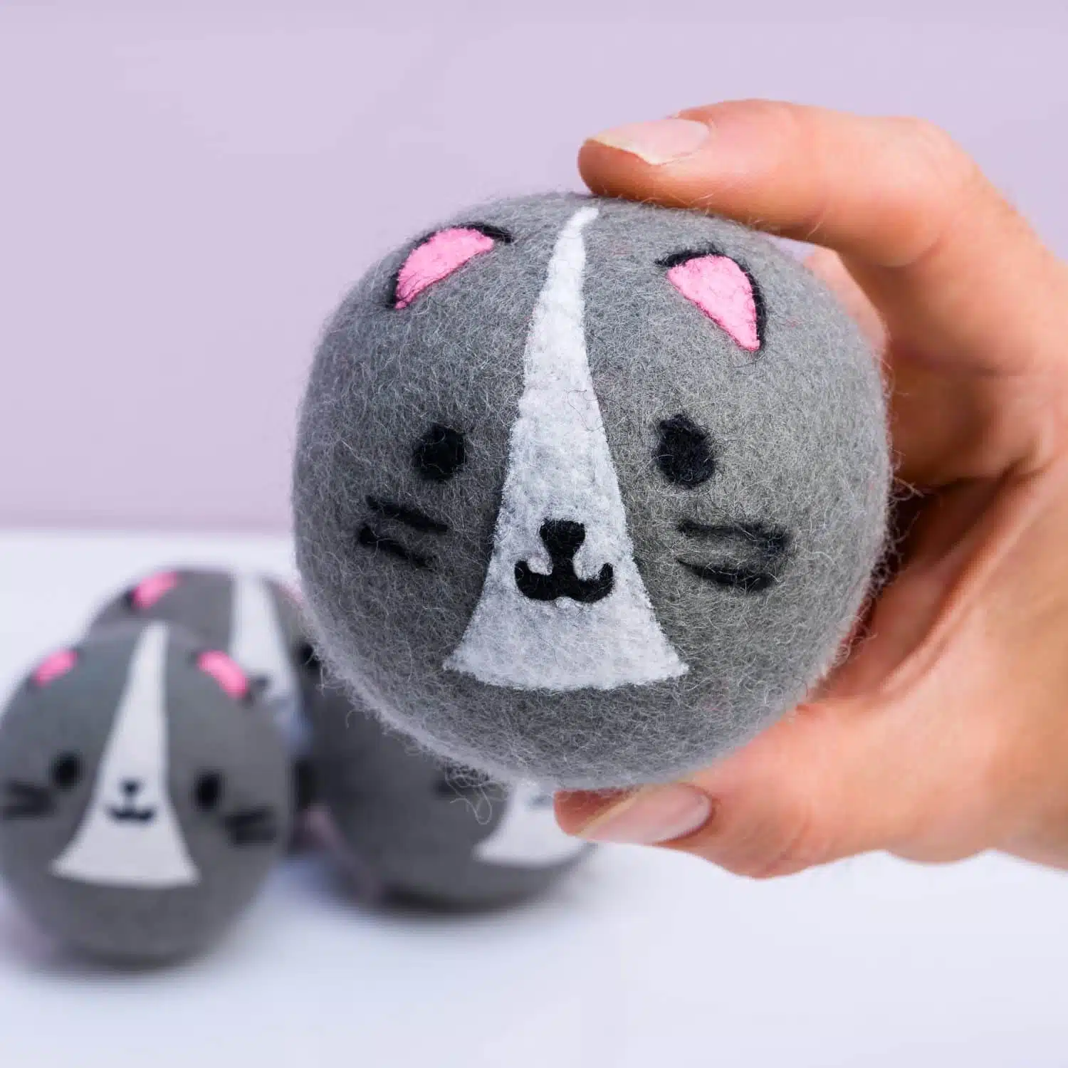 Katzen-Trocknerbälle (4er-Set)