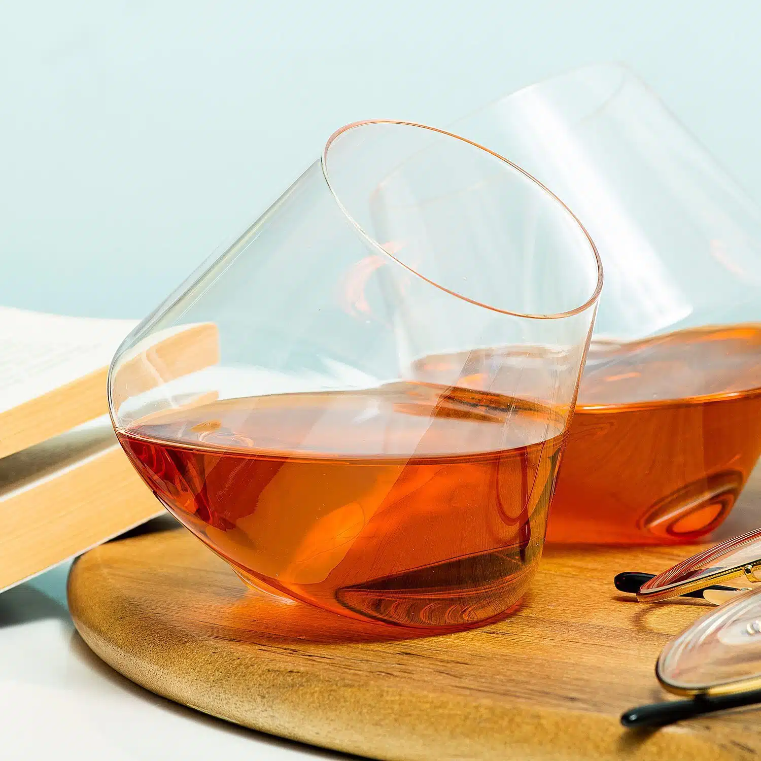 Rollende Whiskyglรคser (2er-Set)