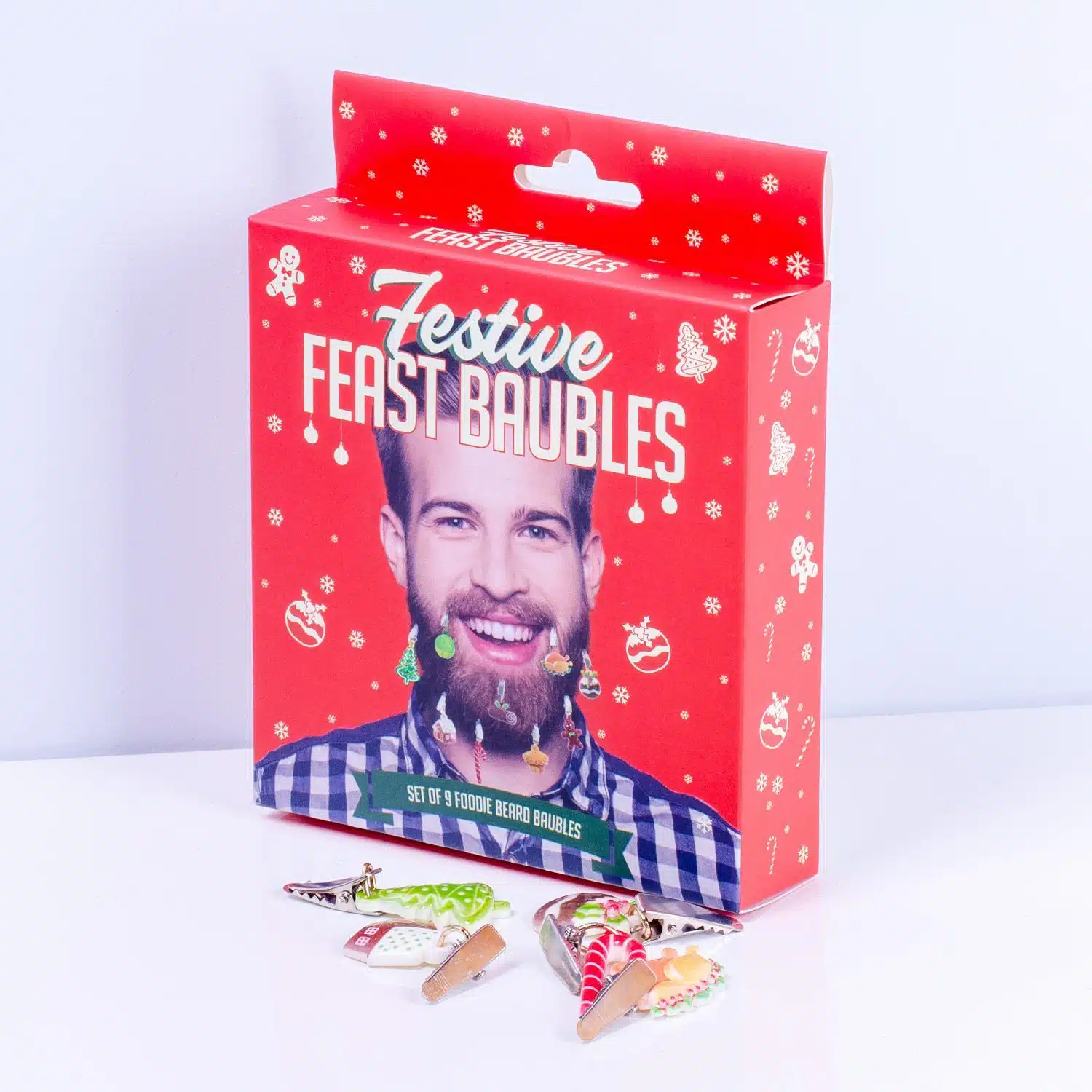 Bart-Weihnachtskugeln (9er-Set)