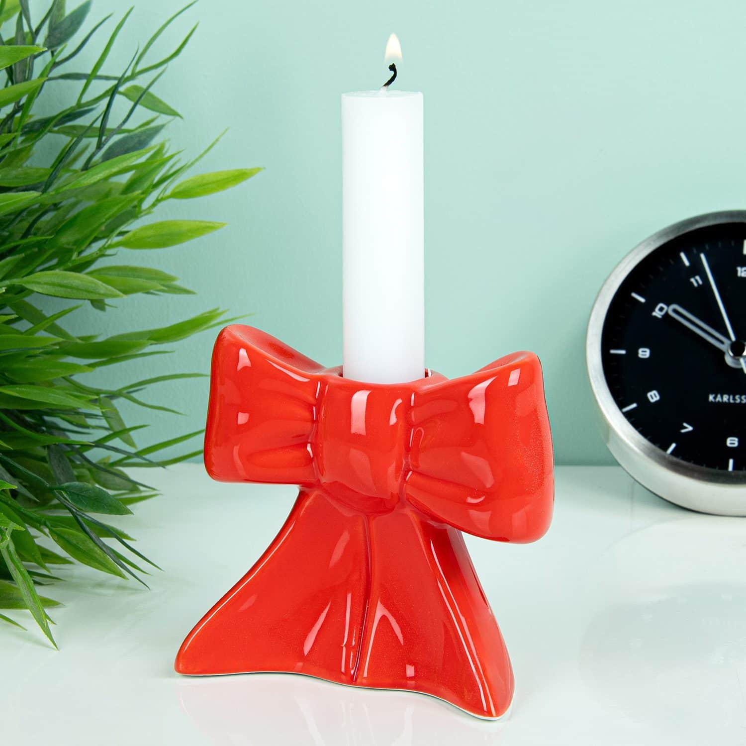 Schleifen-Kerzenhalter