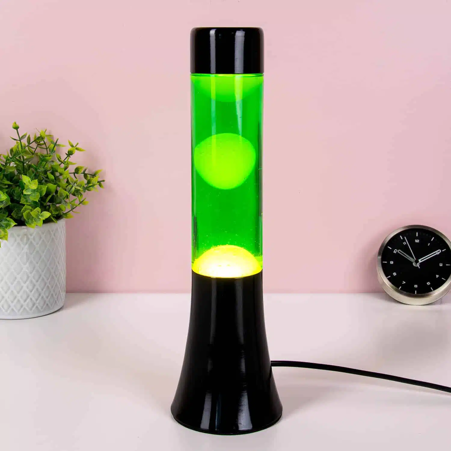 Mini Lavalampe grün und gelb