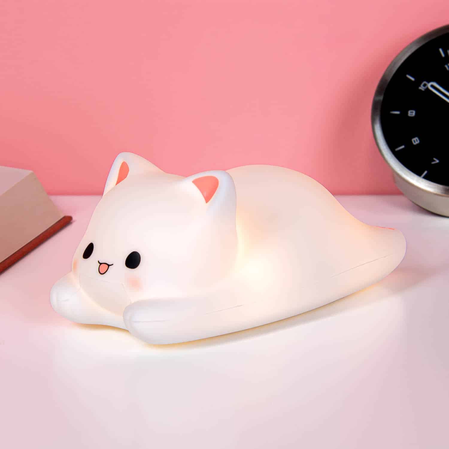 Liegende Katze Nachtlicht