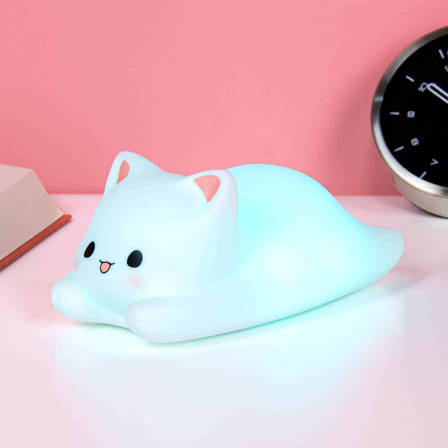 Liegende Katze Nachtlicht