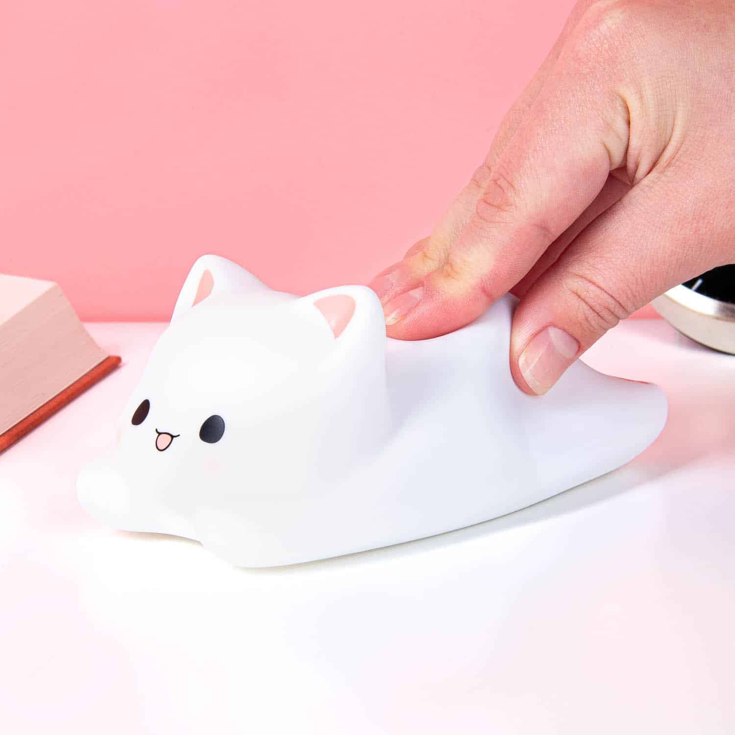 Liegende Katze Nachtlicht