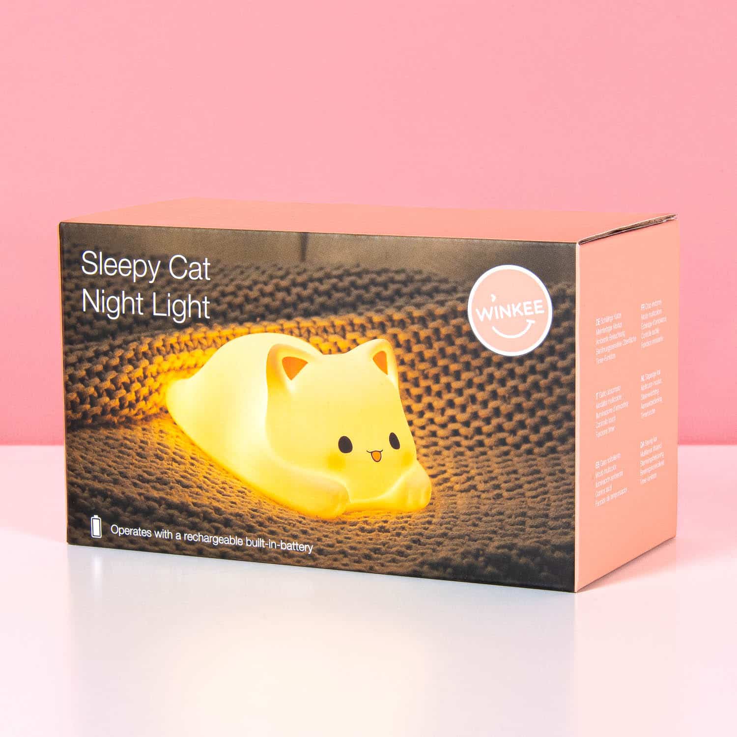 Liegende Katze Nachtlicht