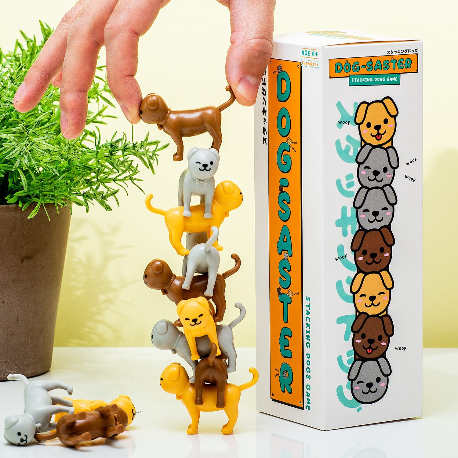 Hund-Saster-Stapelspiel