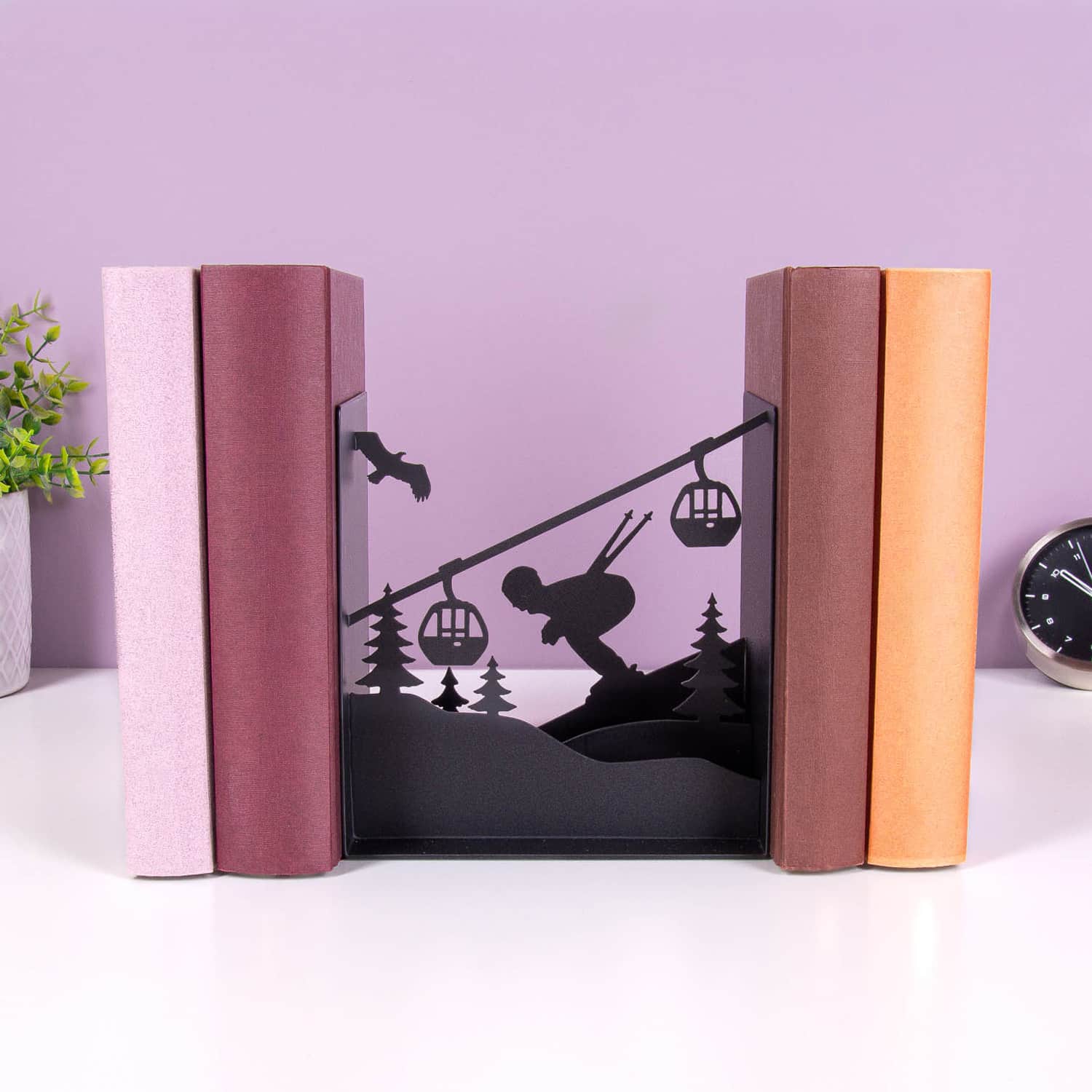 Skipiste Buchstütze