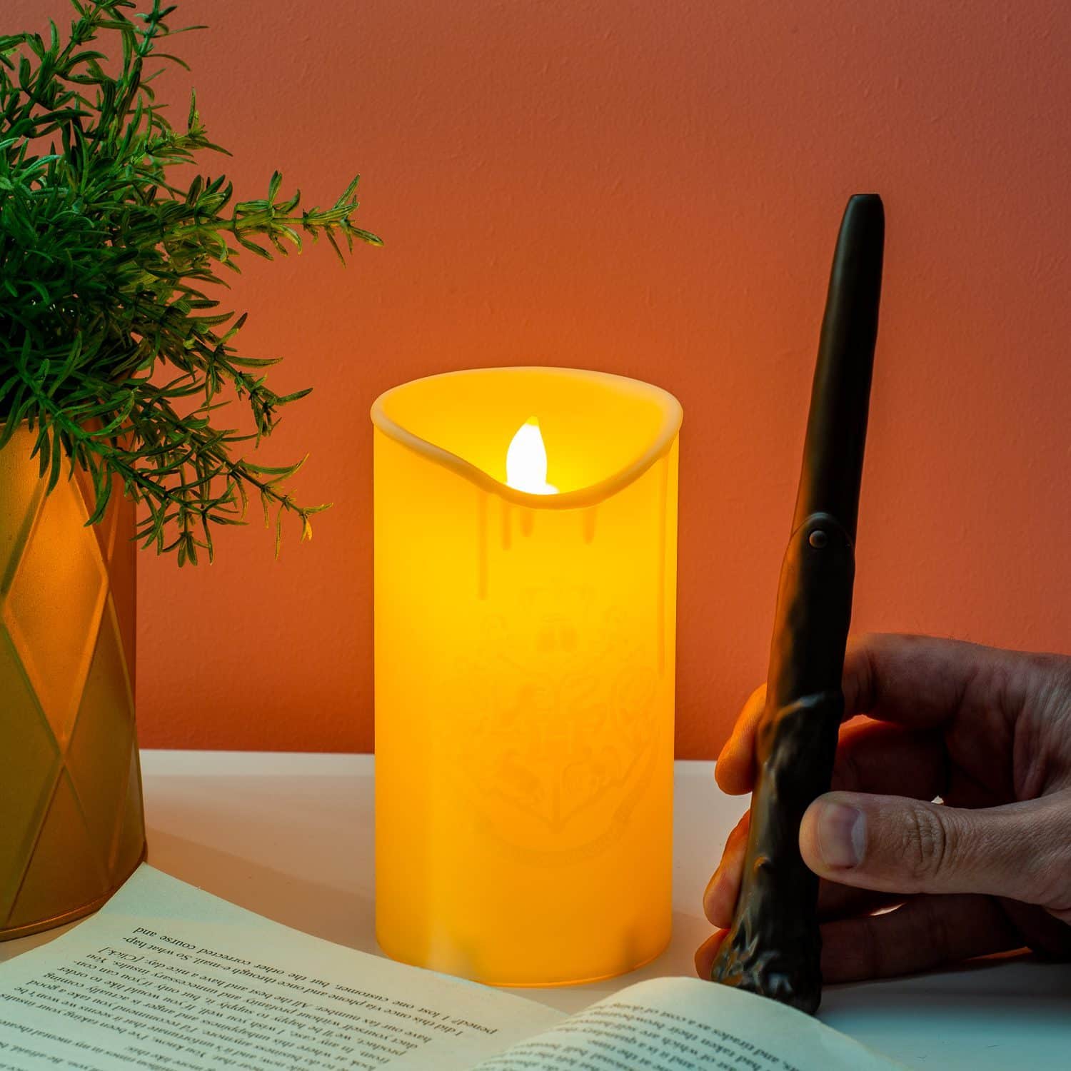 Harry Potter Zauberkerze mit Zauberstab