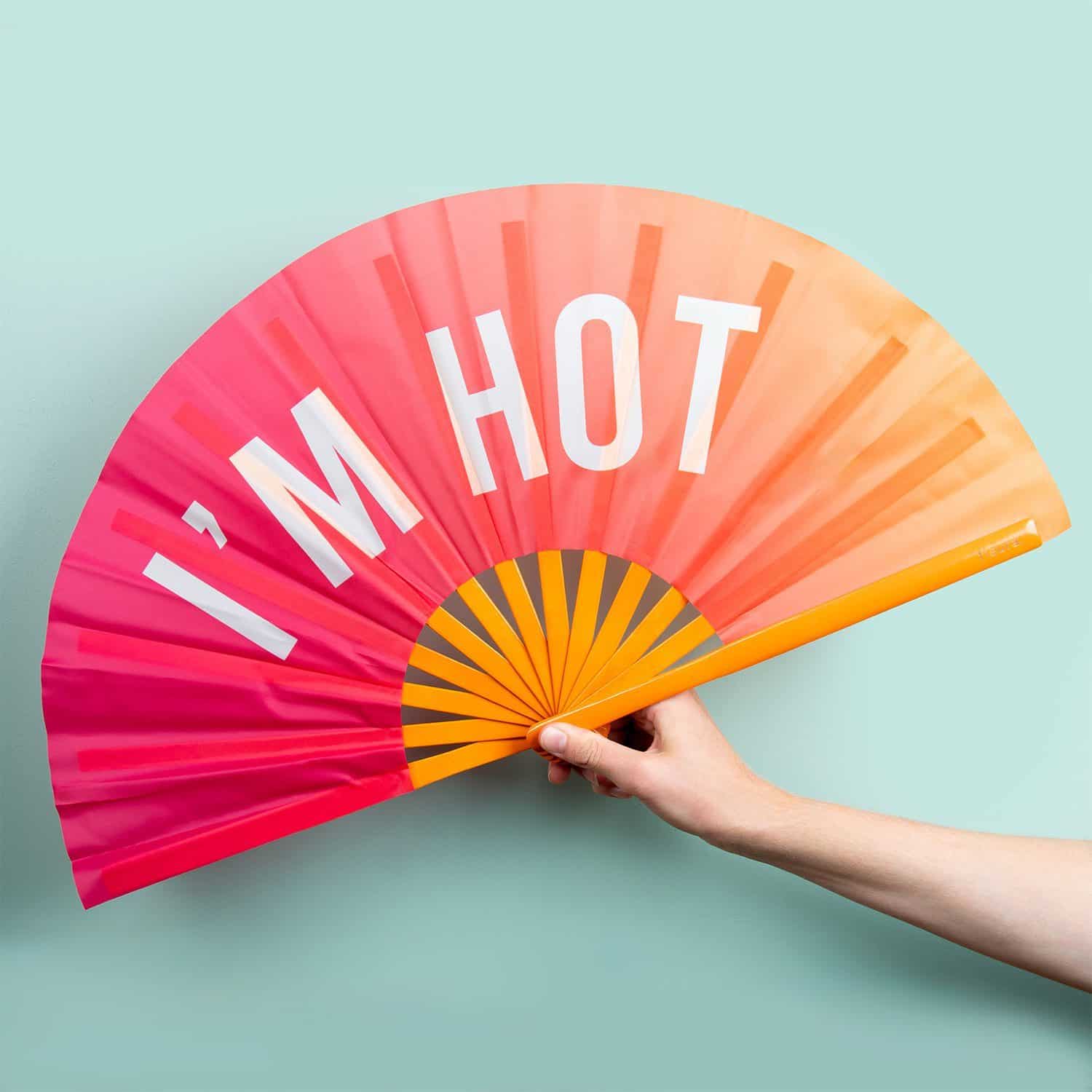 Holzfächer XXL - I’m Hot