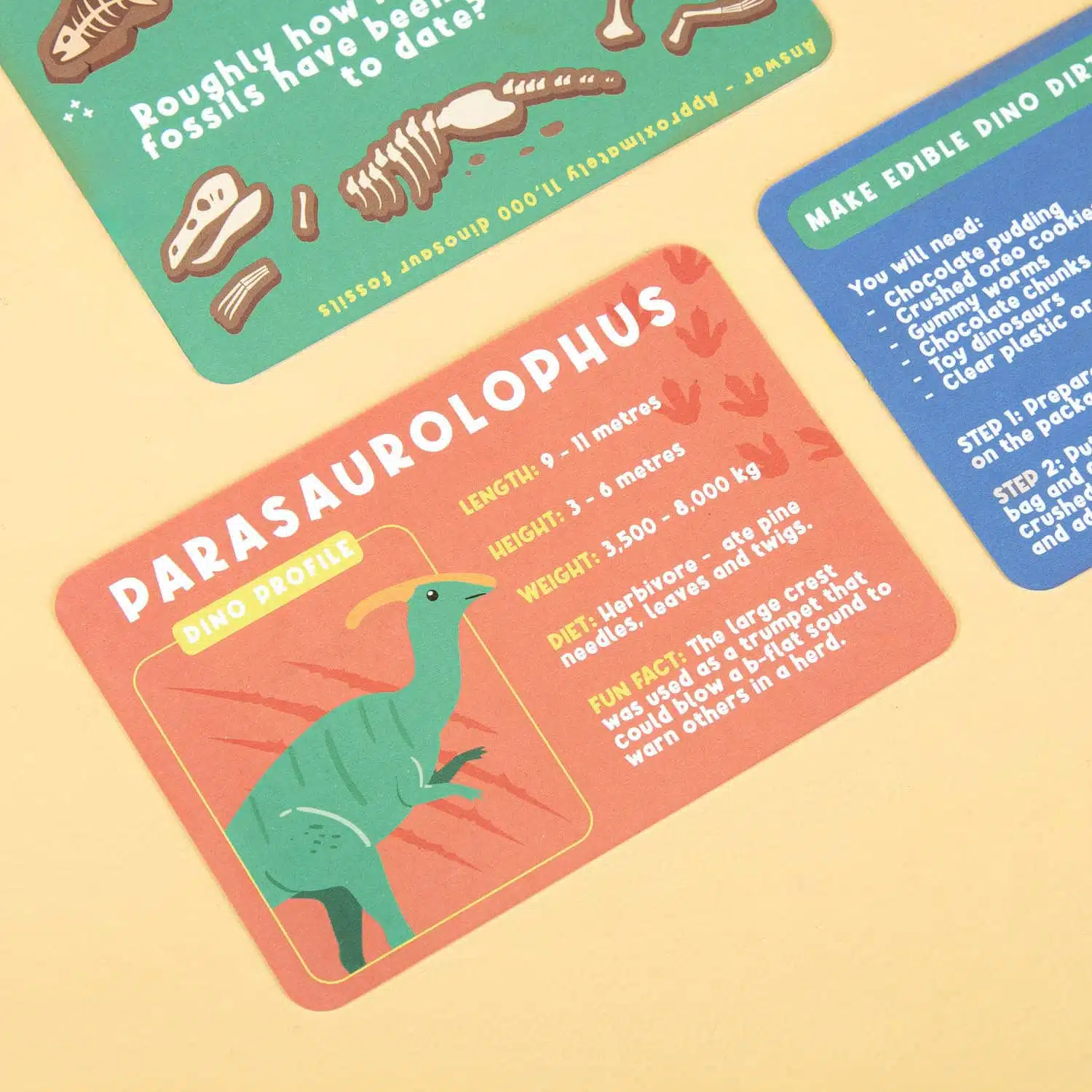 Roarsome Dino-Trivia-Karten für Kids