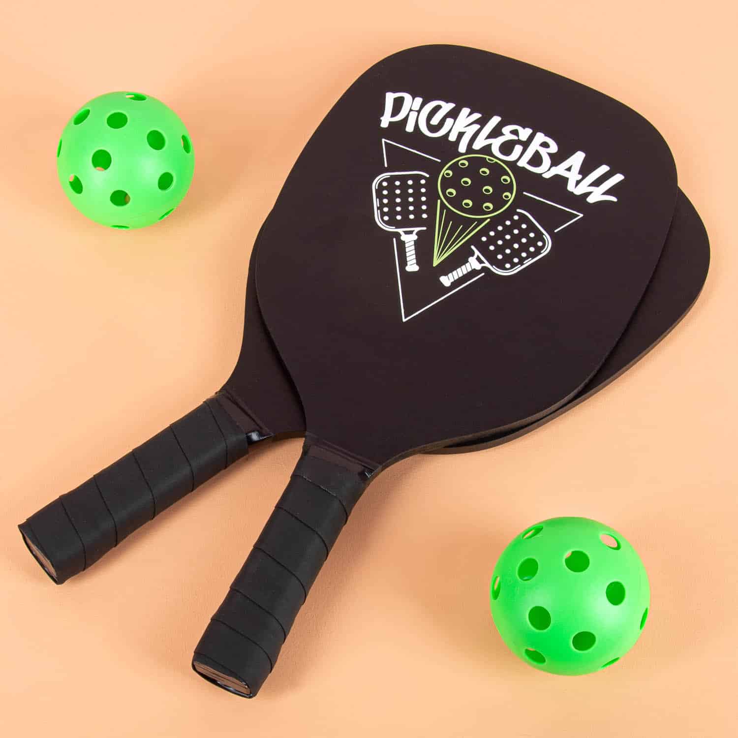 Pickleball-Schläger und Bälle (4er-Set)