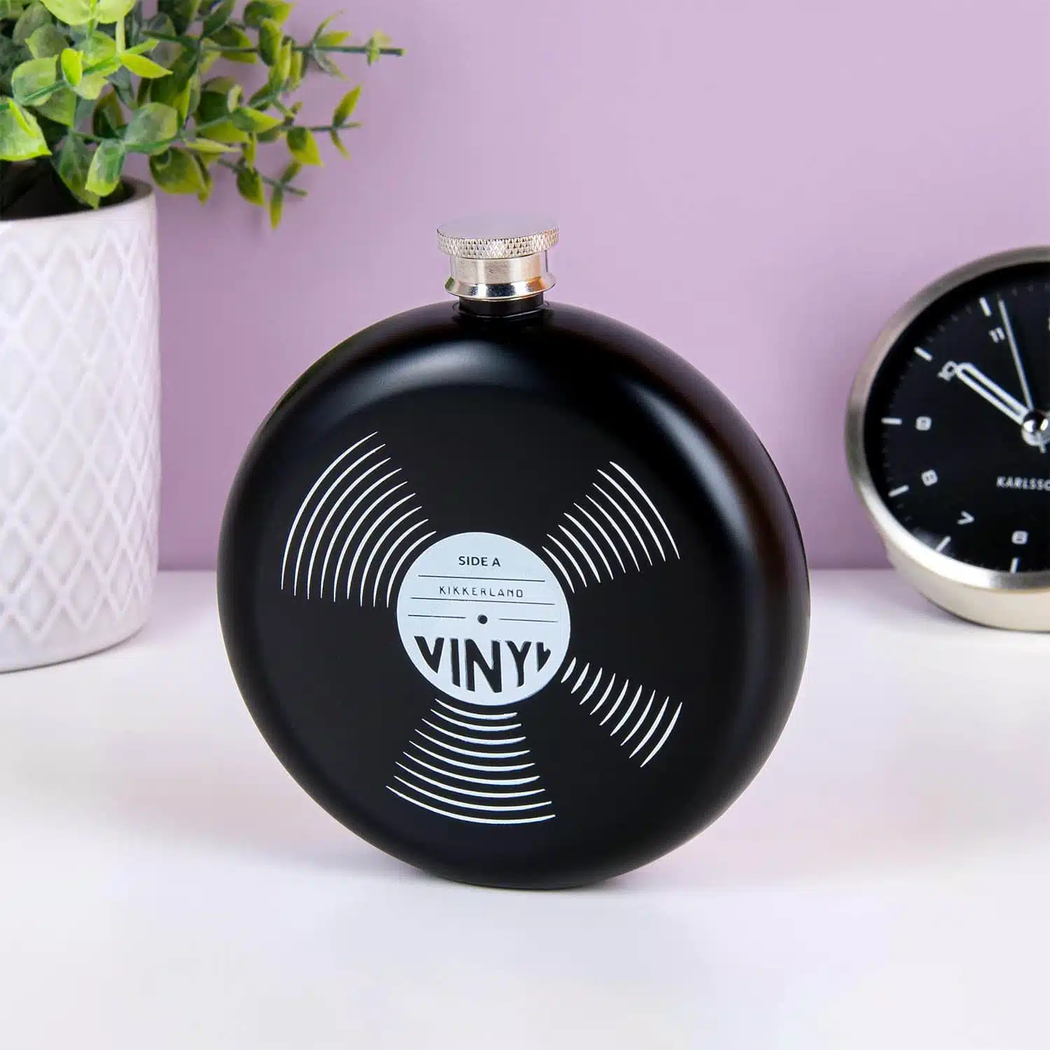 Schallplatten-Hüftflasche