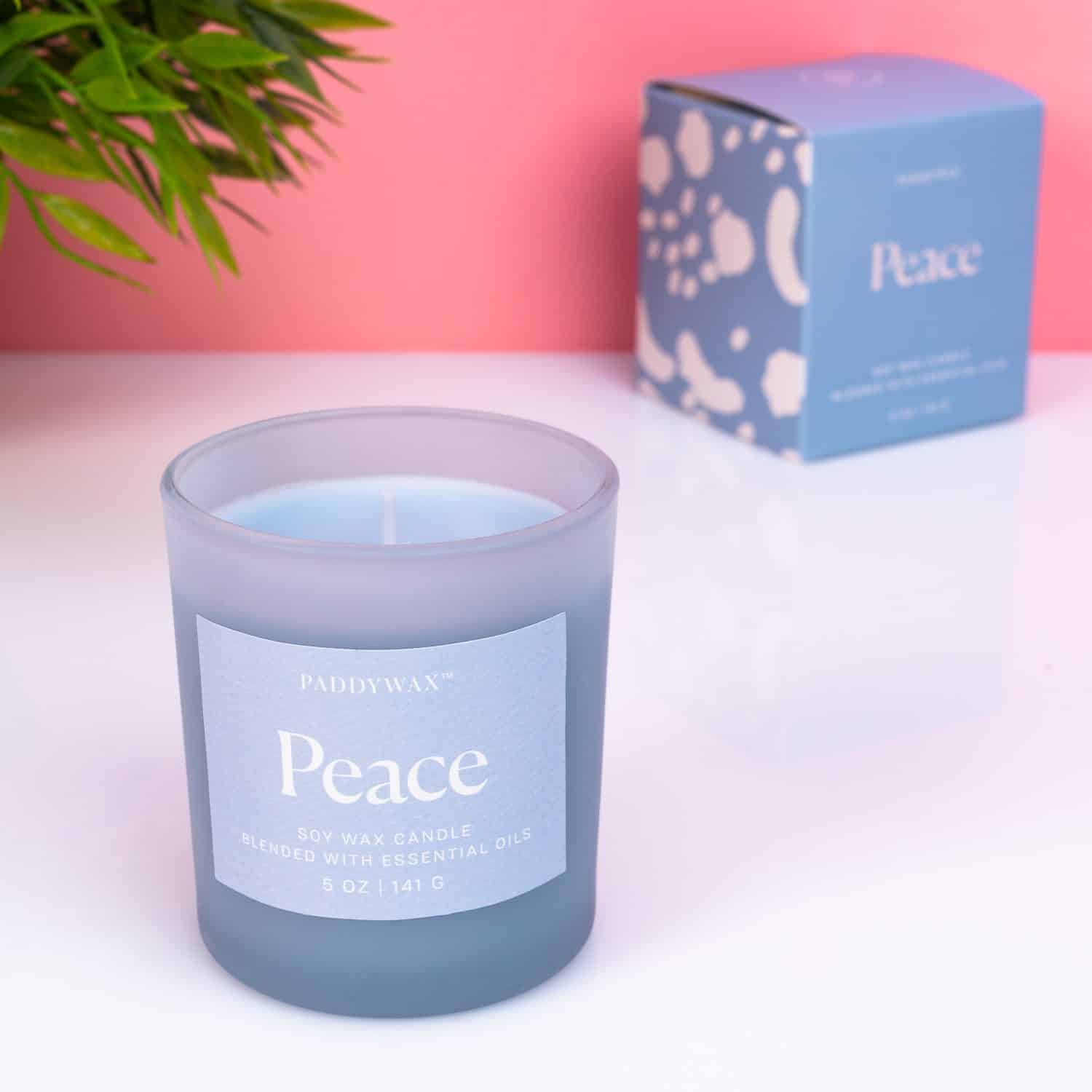 Wellness Duftkerze - Peace (blau)