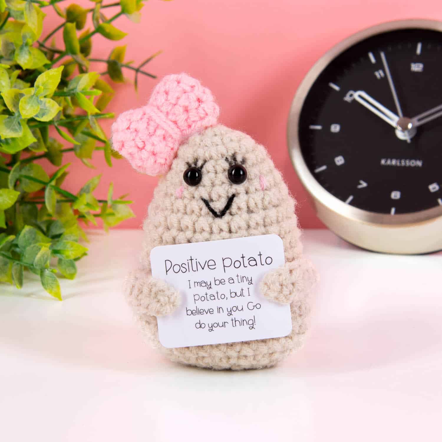 Positive Potato mit Schleife