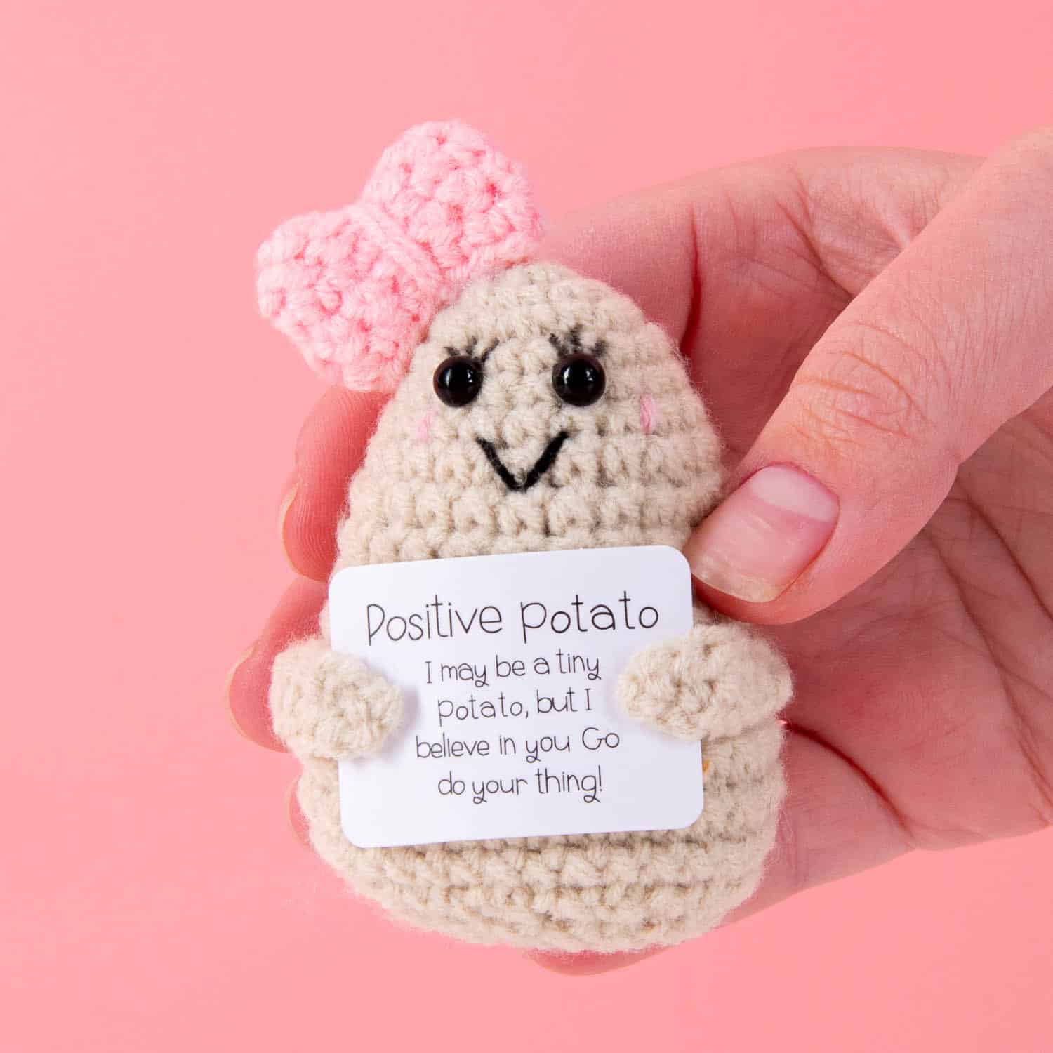 Positive Potato mit Schleife