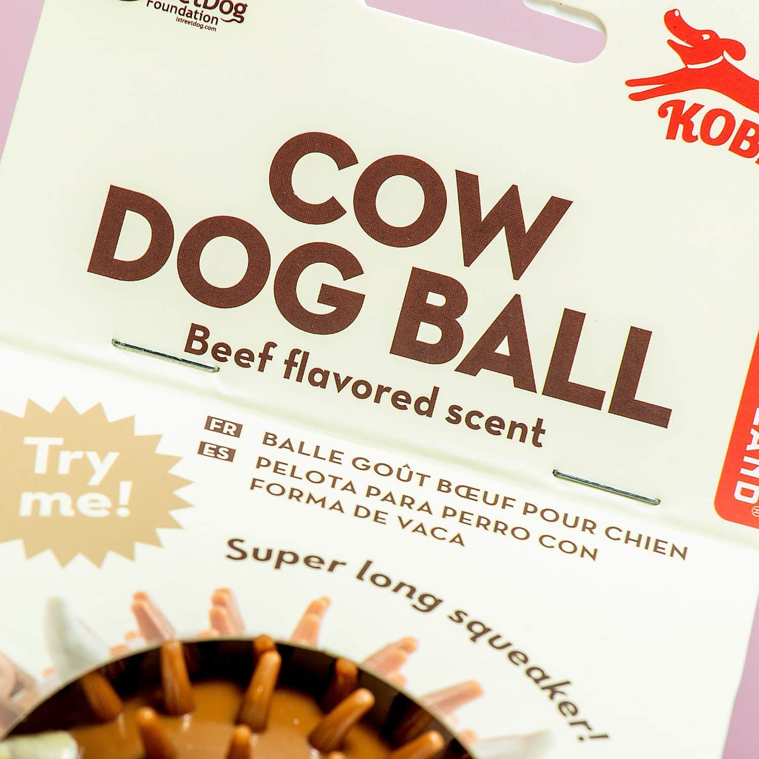 Quietschball für Hunde mit Geruch