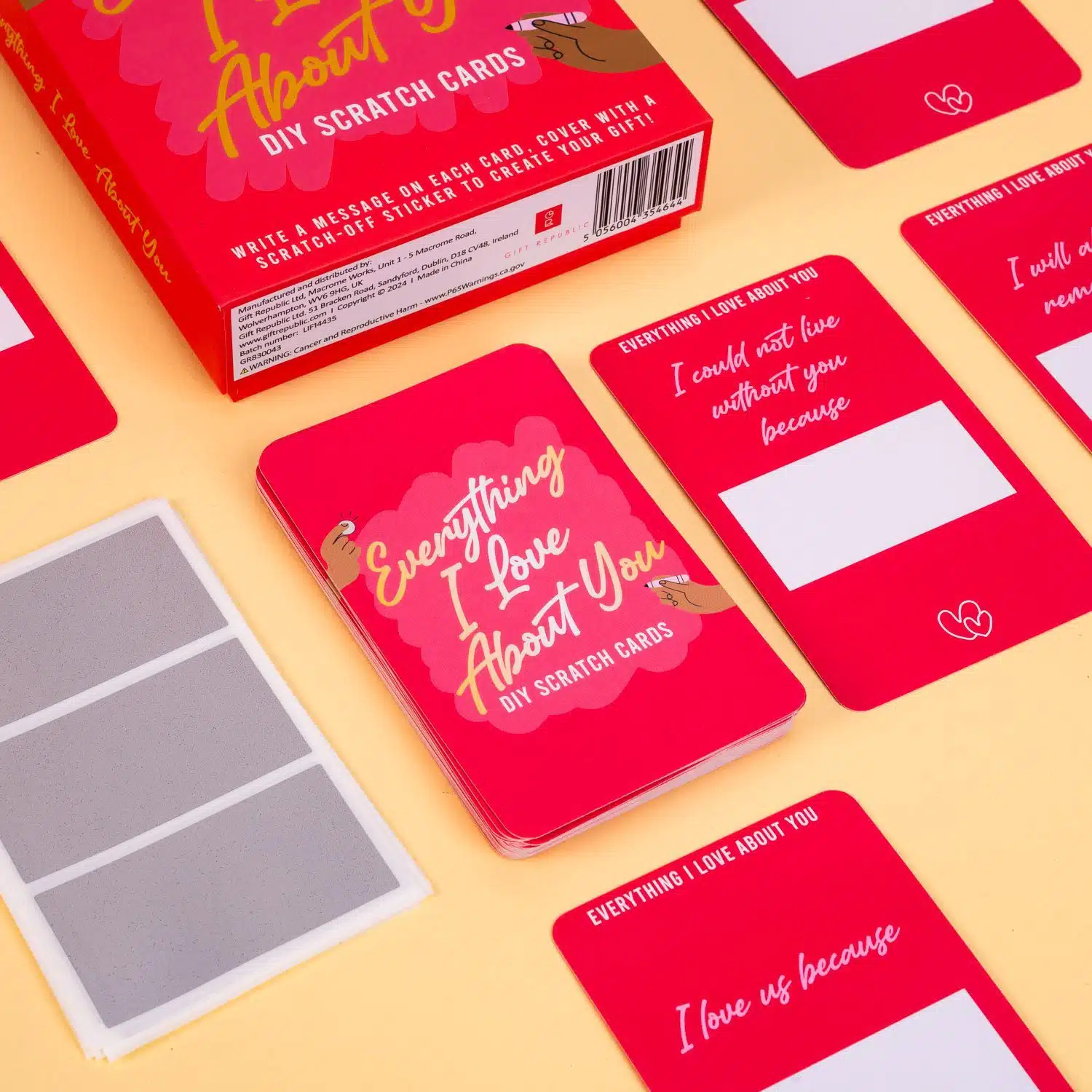 DIY-Kratzkarten Everything I Love About You