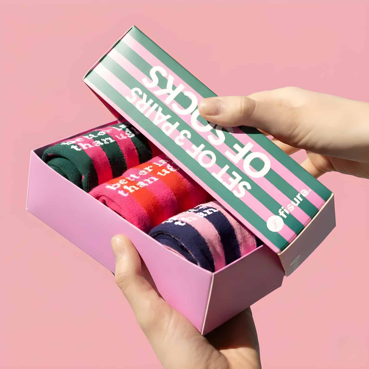 Better Late Than Ugly Socken (3 Paar)