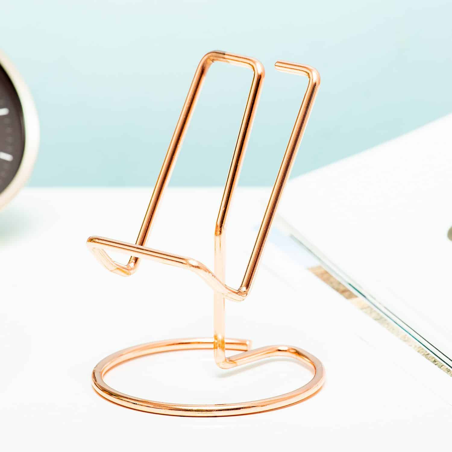 Roségoldener Telefonhalter