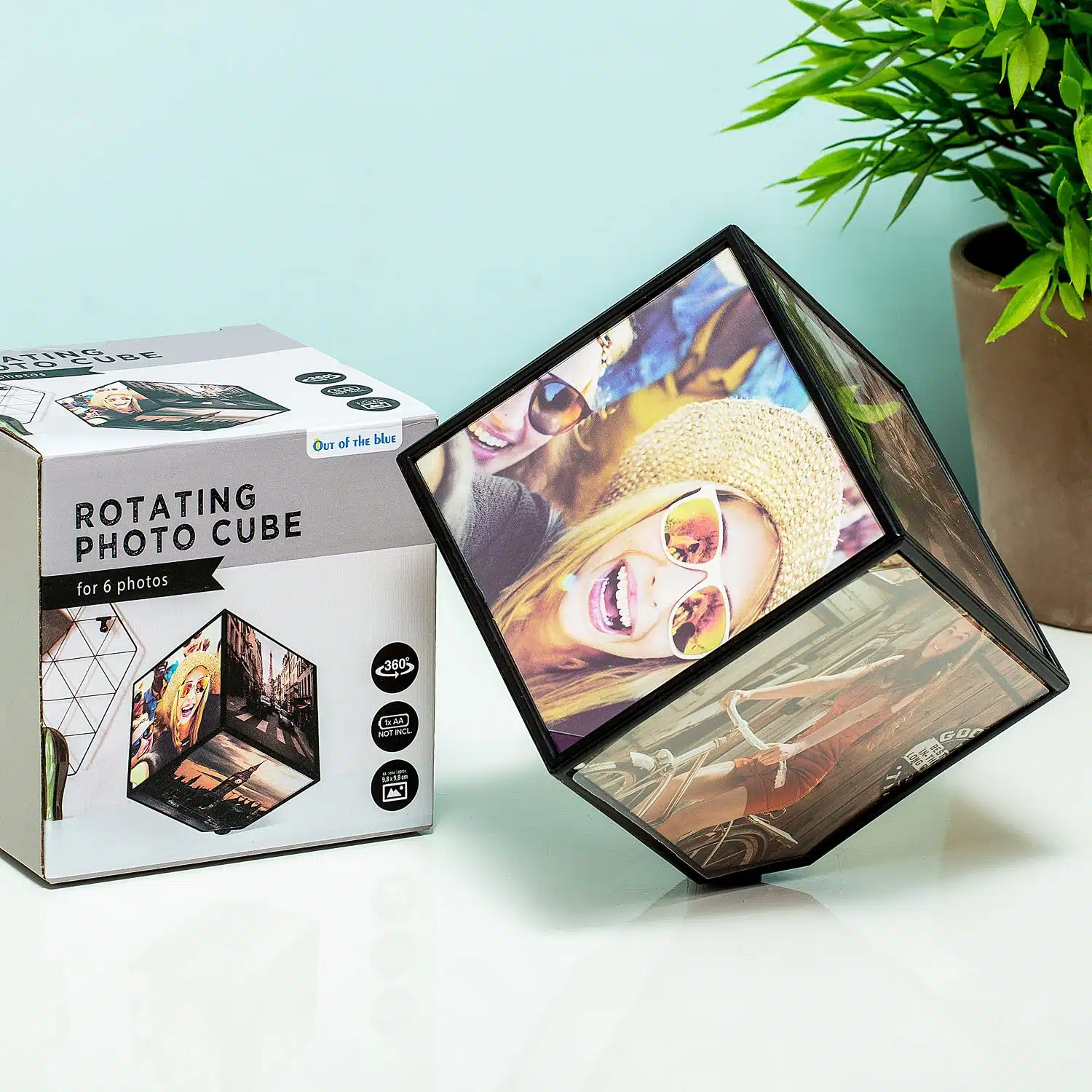 Rotierender Fotowürfel