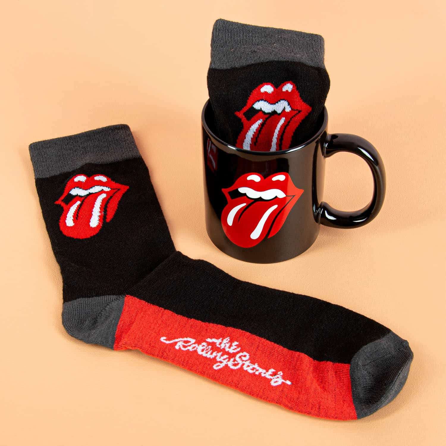 The Rolling Stones Tassen- und Socken-Geschenkset