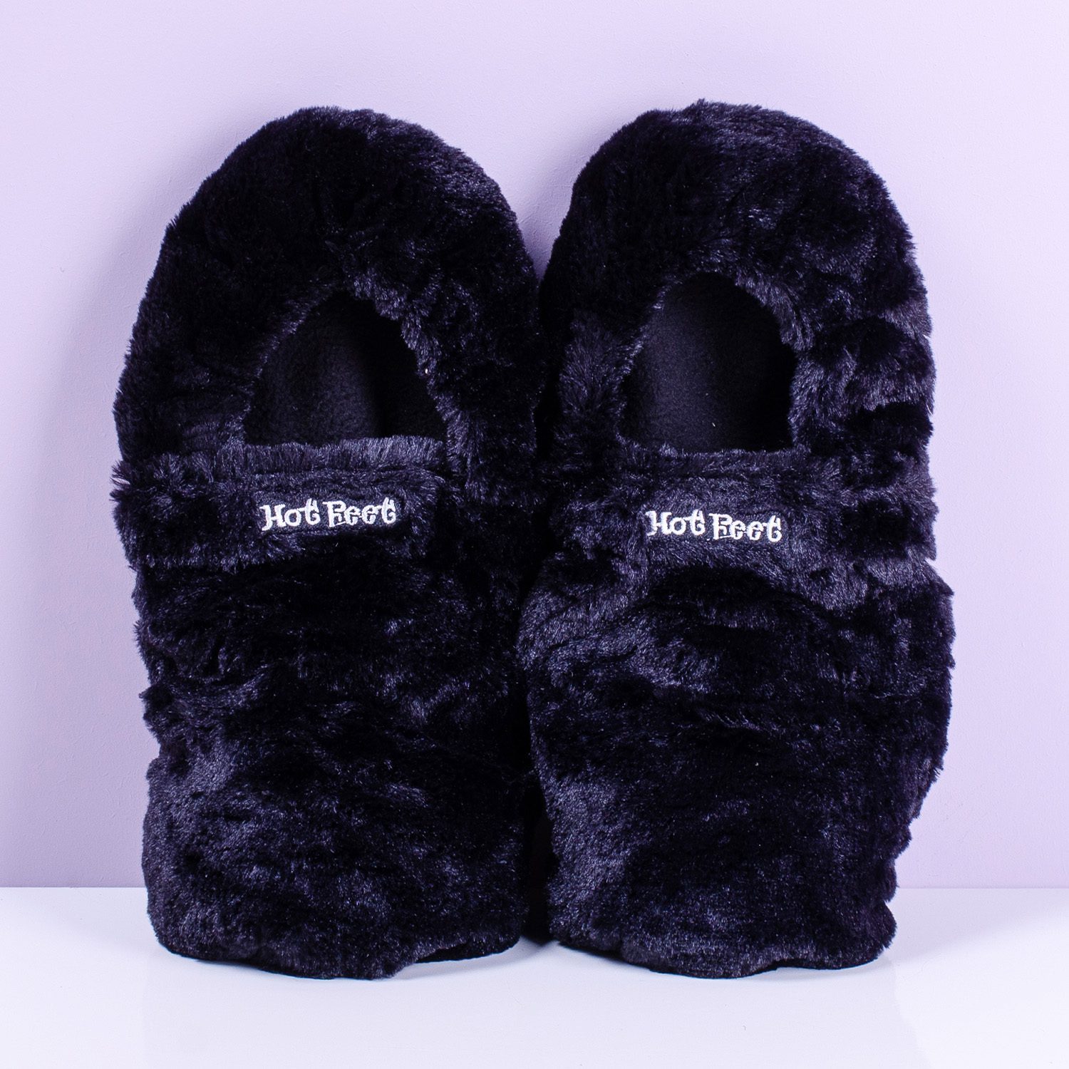 Hot Feet Mikrowellen-Hausschuhe - Niedrig/Schwarz