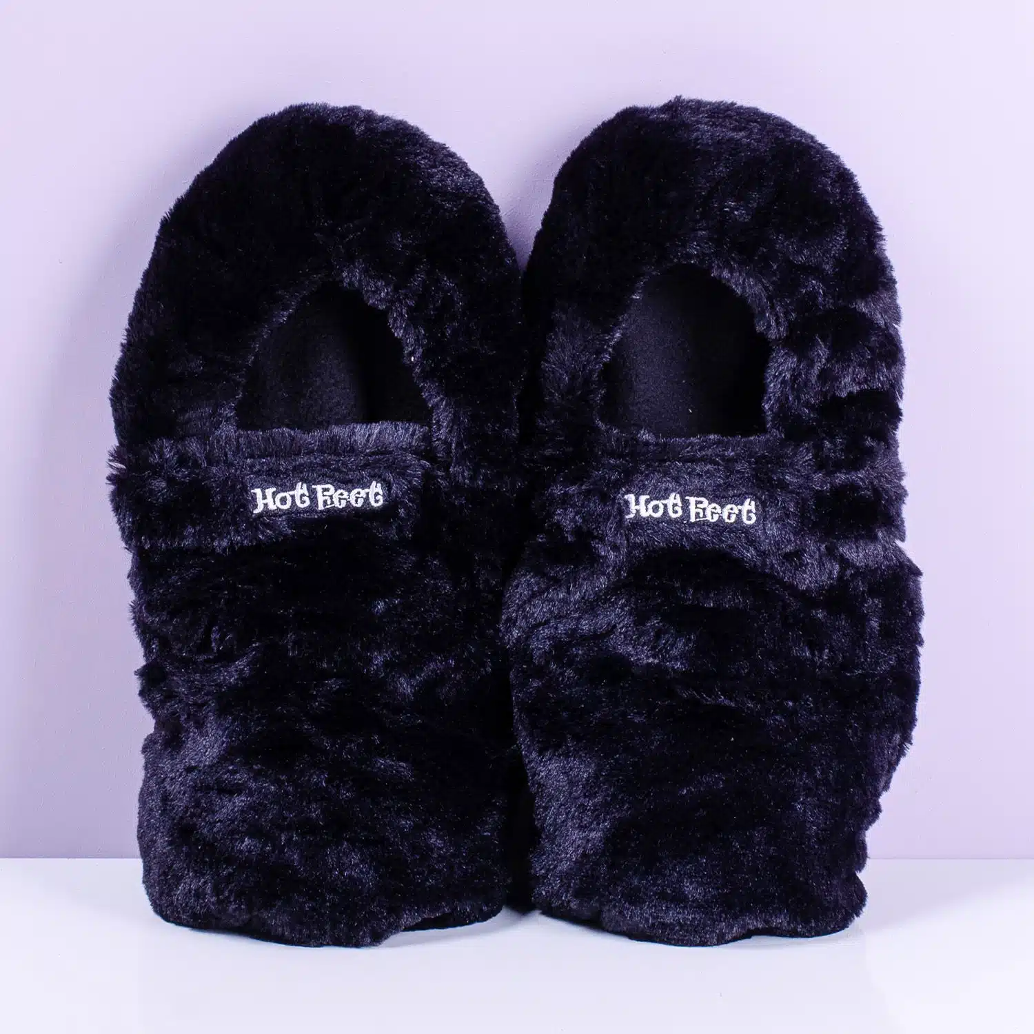 Hot Feet Mikrowellen-Hausschuhe - Niedrig/Schwarz