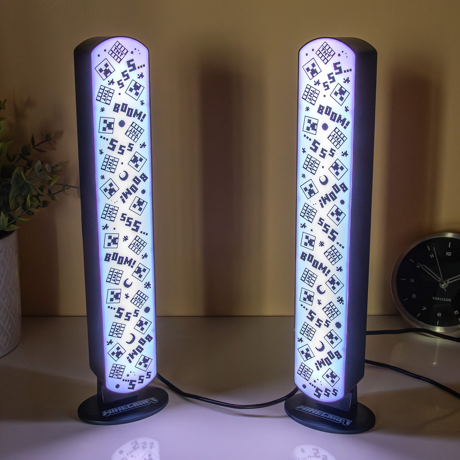 Minecraft Creeper Lichtleisten (Set von 2)