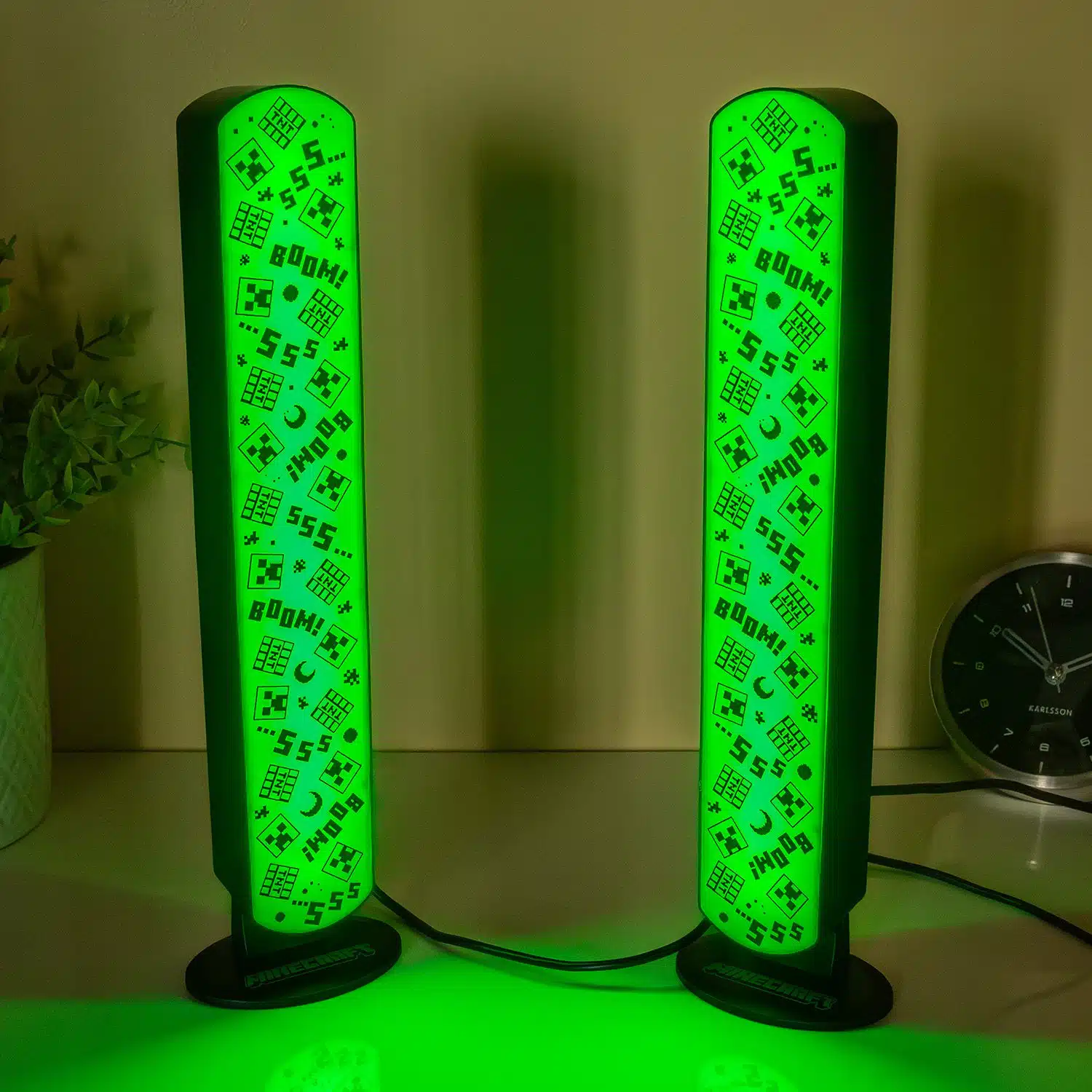 Minecraft Creeper Lichtleisten (Set von 2)