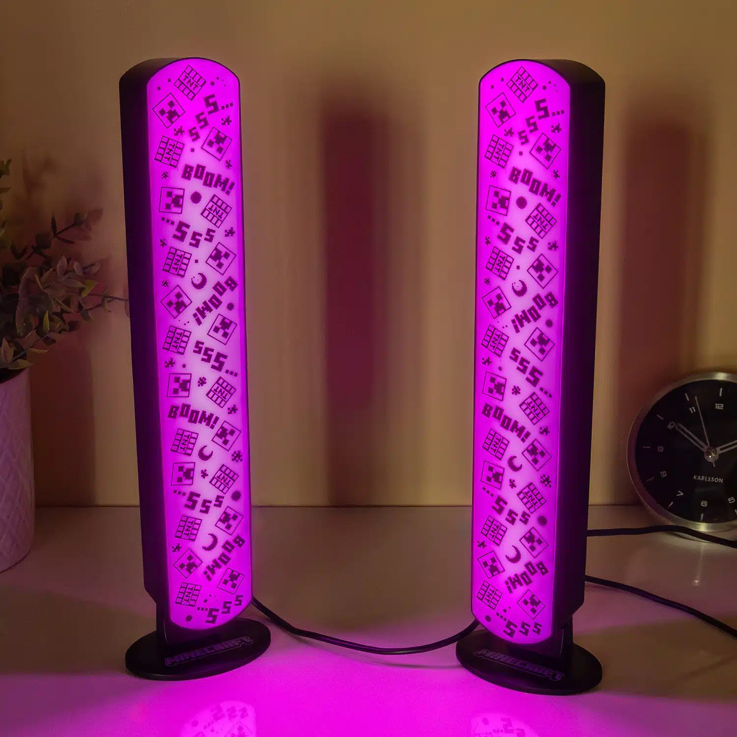 Minecraft Creeper Lichtleisten (Set von 2)