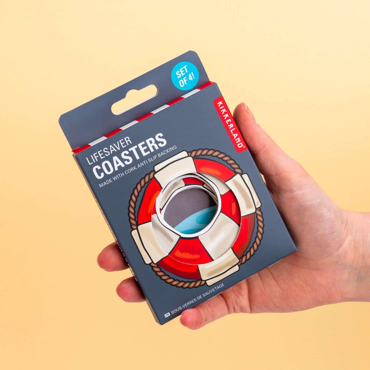 Rettungsring-Untersetzer (4er-Set)