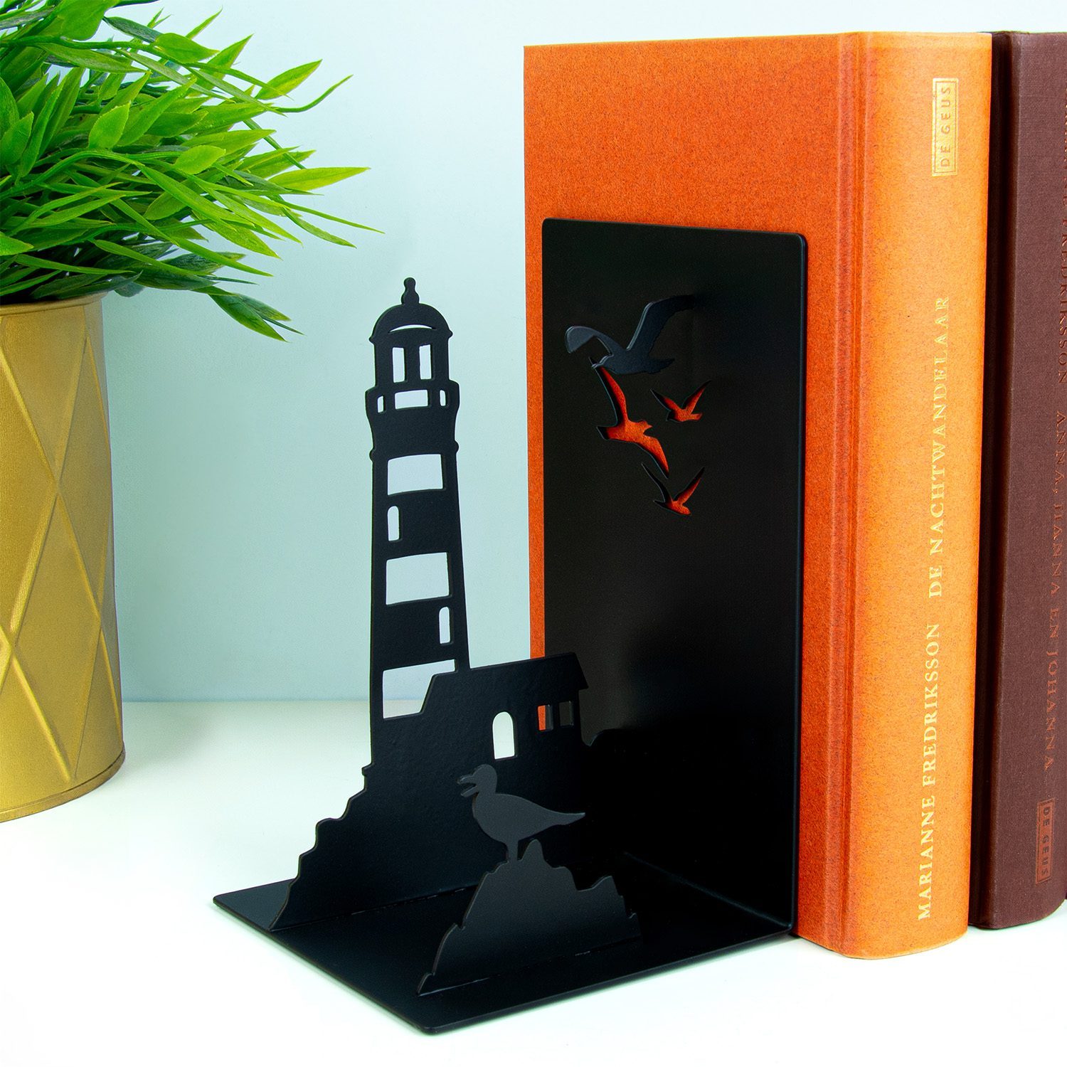 Leuchtturm Buchstütze