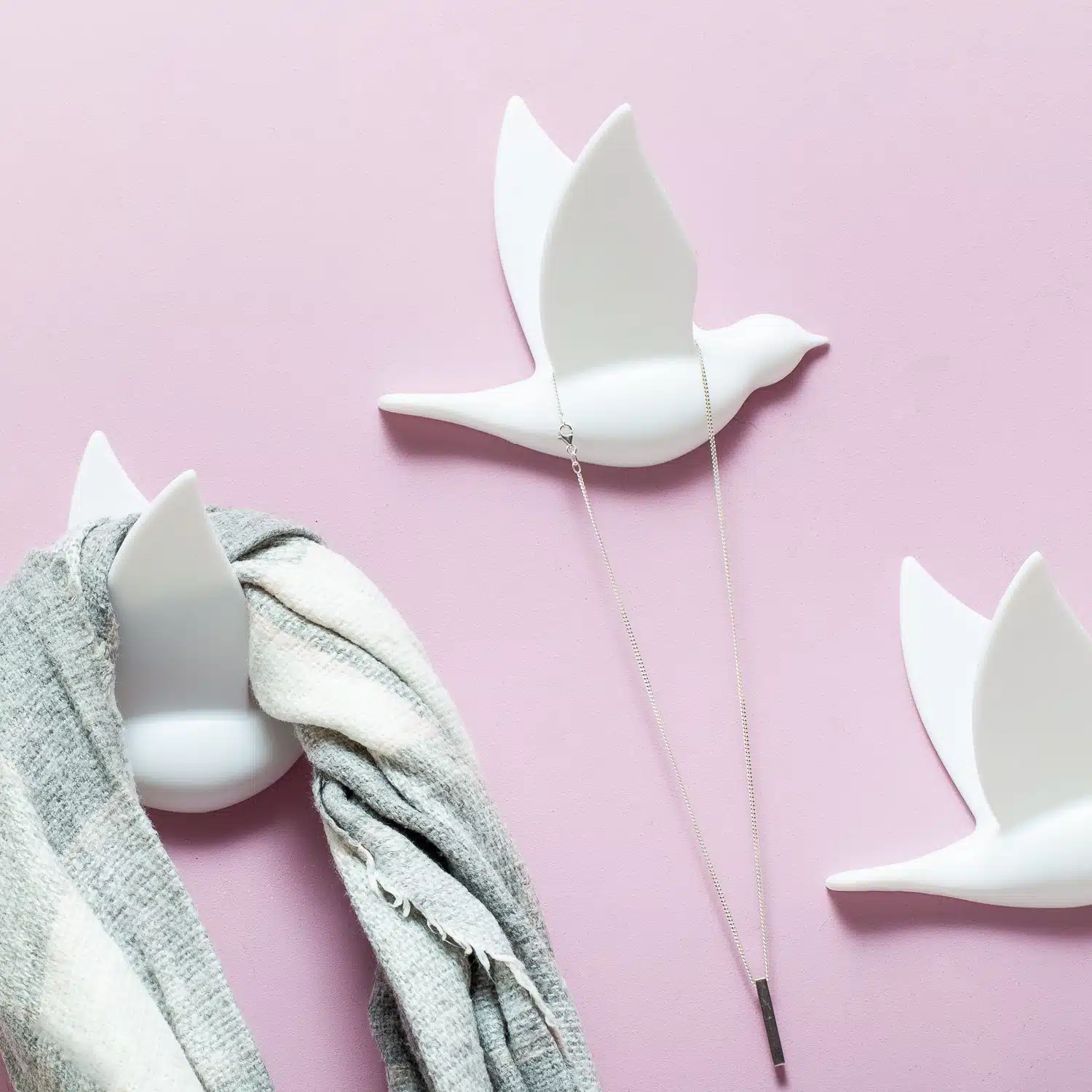 Vogel-Wandhaken (Set von 3)