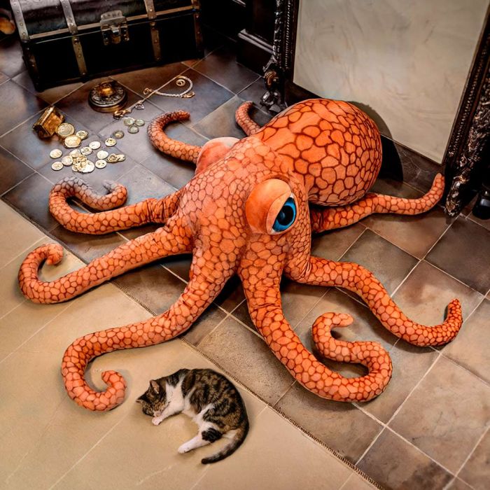 Riesiger Oktopus-Kuscheltier