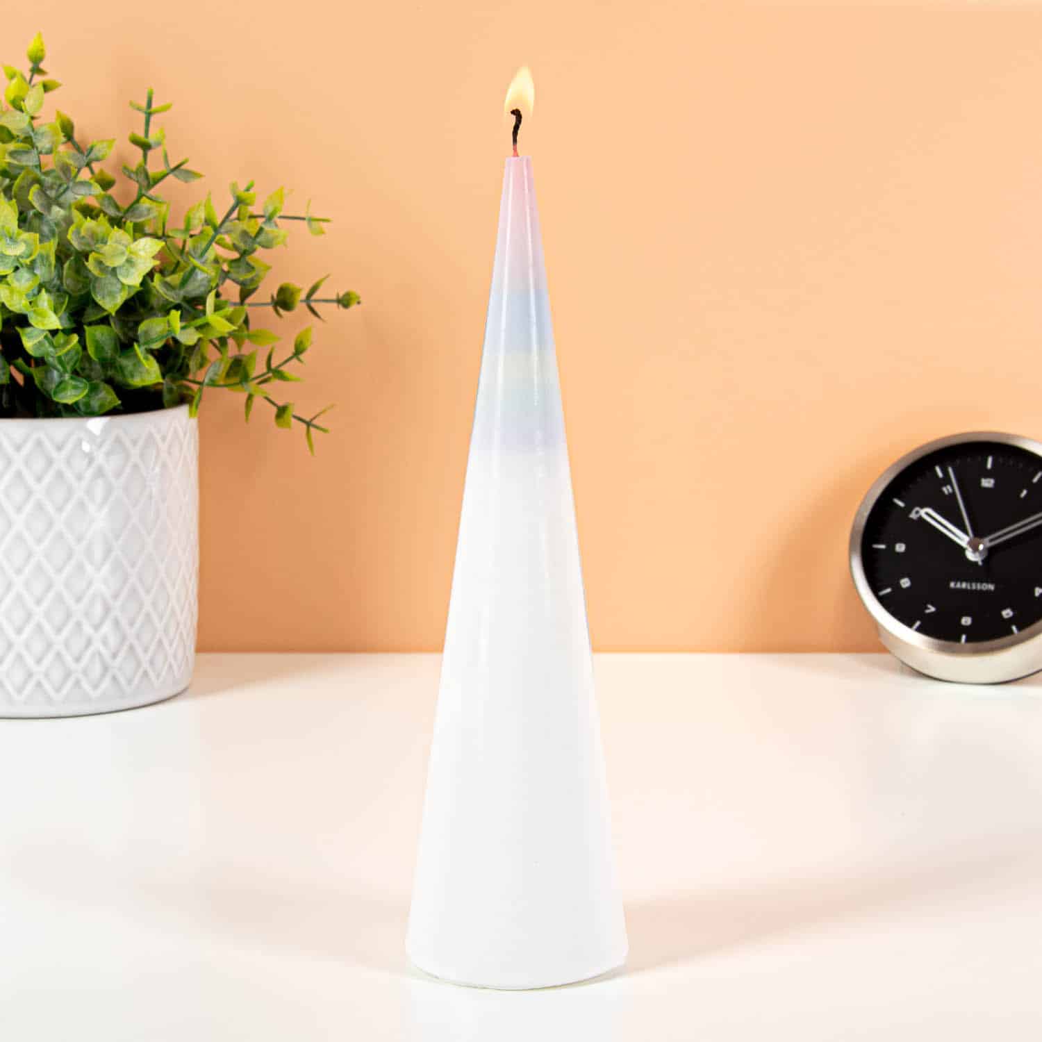 Regenbogen Tropfkerze