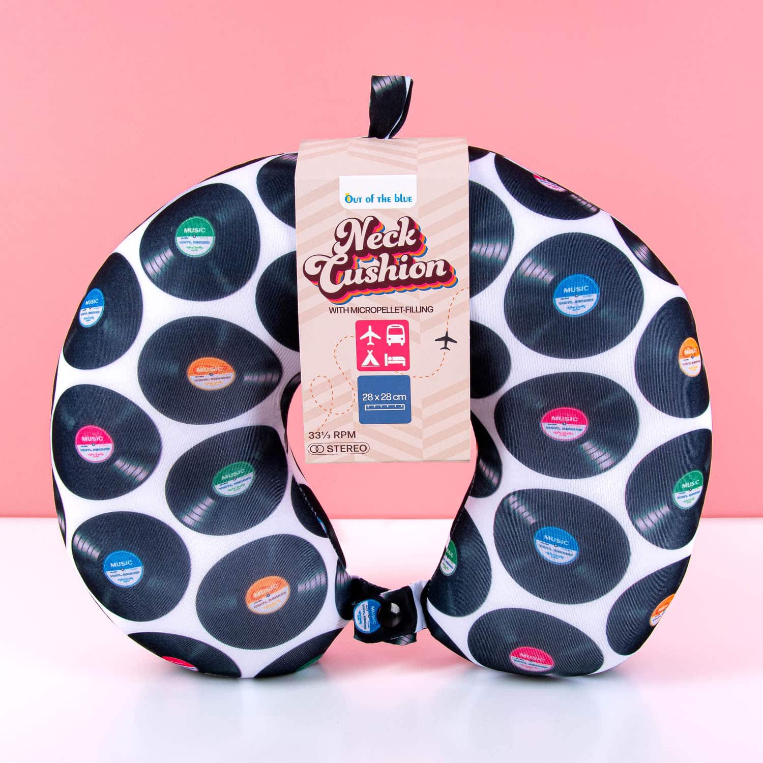 Schallplatten-Nackenkissen