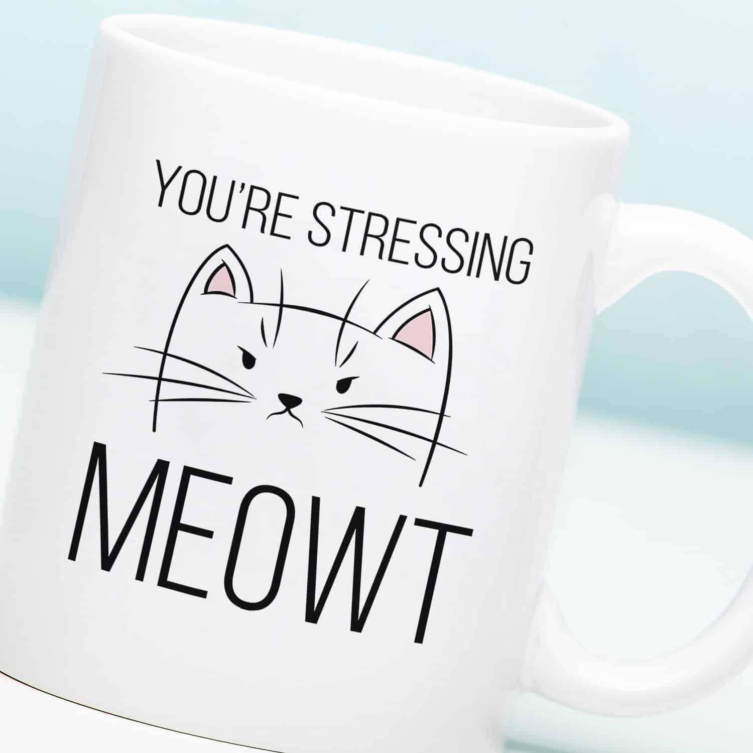 Tasse You're Stressing Meowt