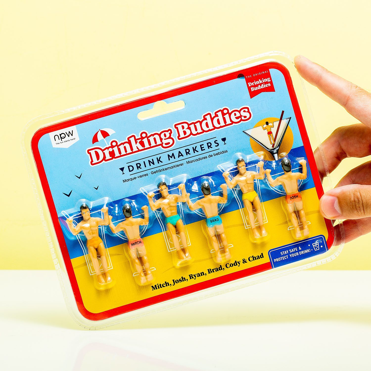 Drinking Buddies Glasmarkierer (Set von 6)