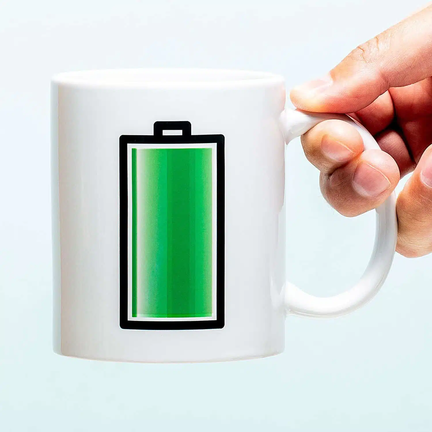Wärmeempfindliche Tasse Batterie
