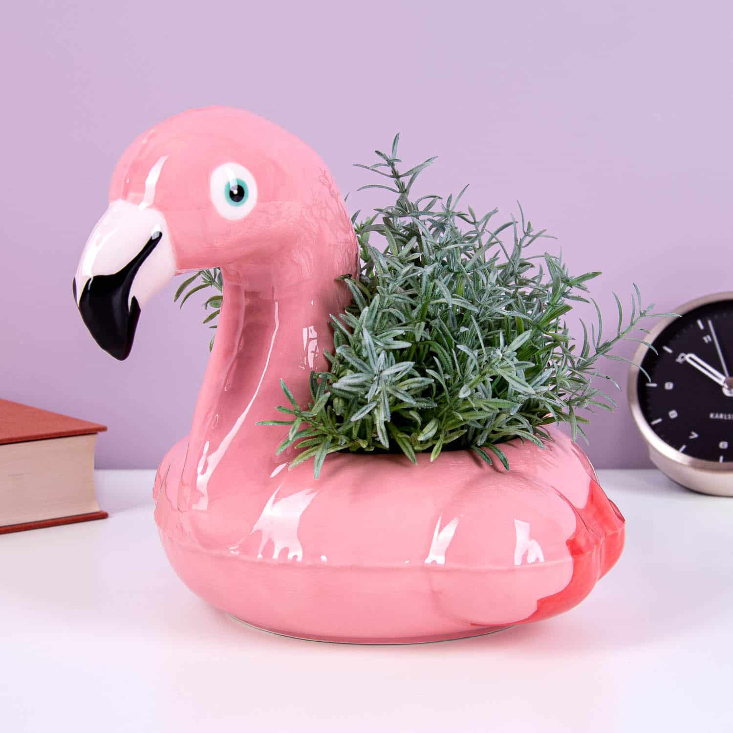 Flamingo-Schwimmreifen-Tรถpfchen