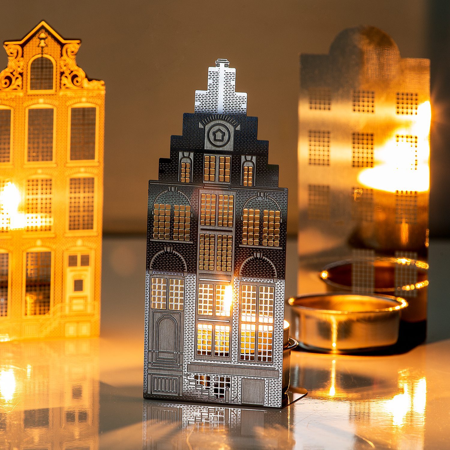 Grachtenpand Teelichthalter