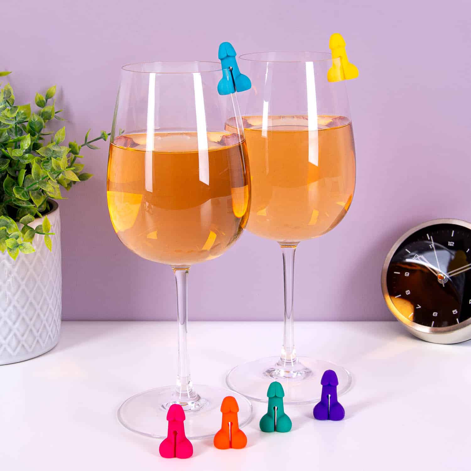 Penis Glasmarkierer (6er-Set)