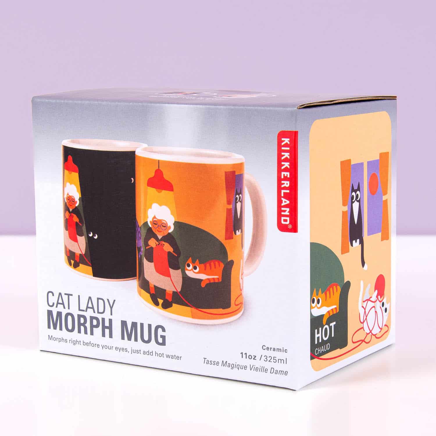 Wärmeempfindliche Tasse Katzenfrau