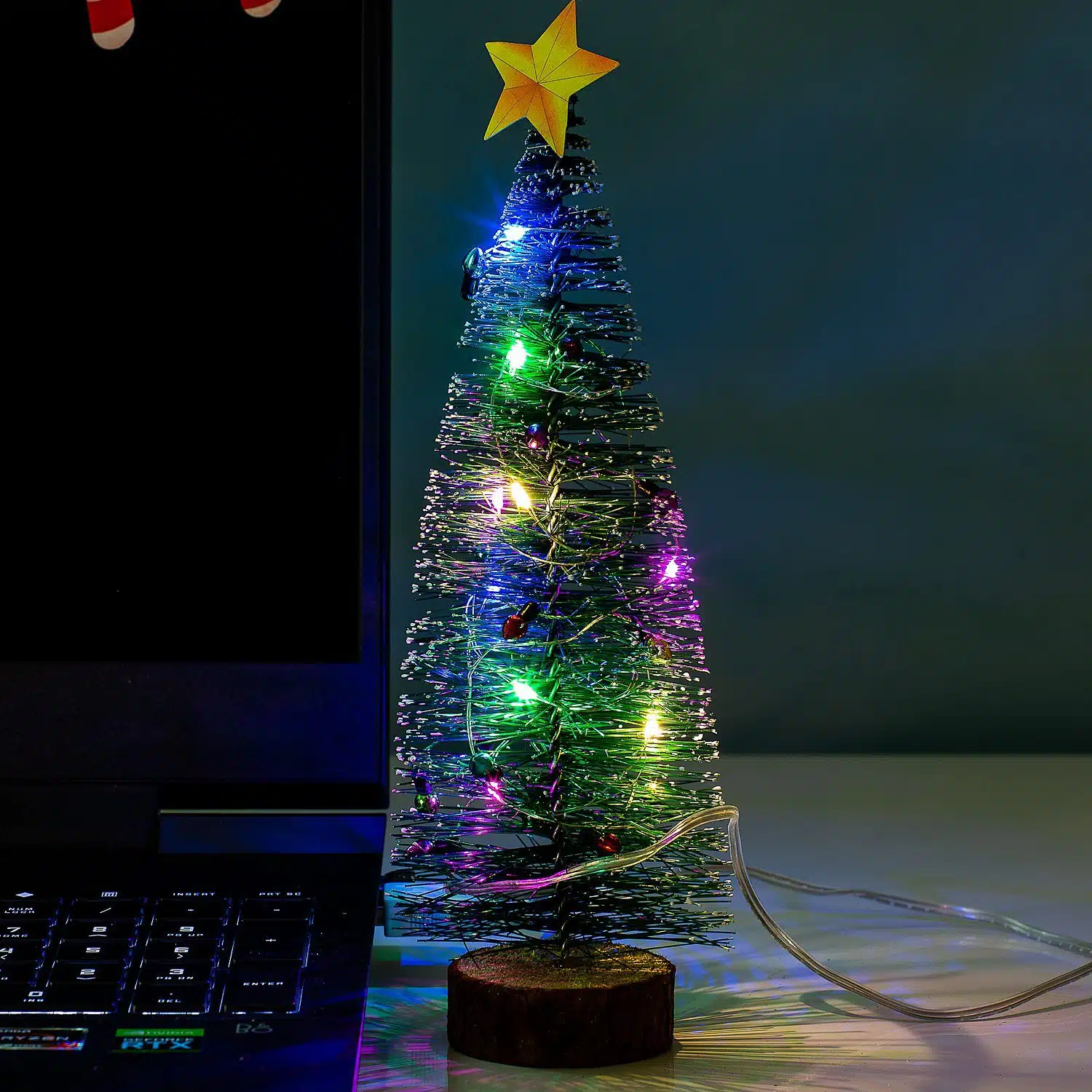 Schreibtisch Weihnachtsschmuck